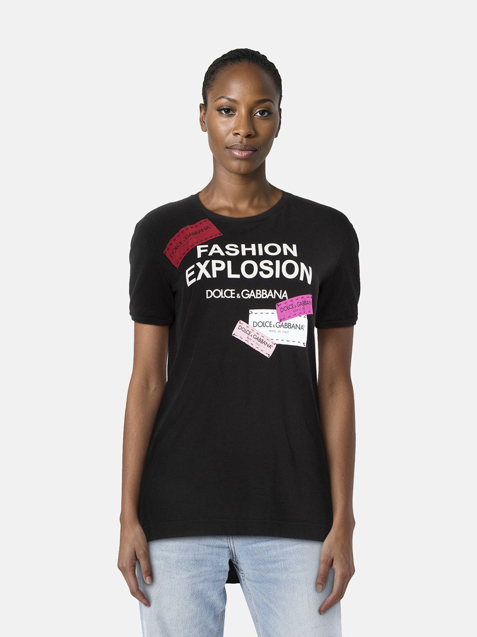 Dolce & Gabbana Fashion Explosion Printed T-Shirt Size M / US 6-8 / IT 42-44 - 1 Thumbnail