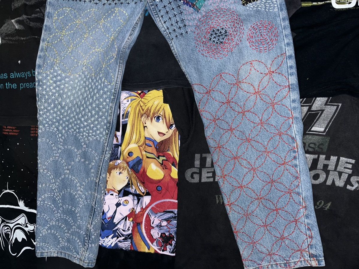 Handmade Architect Jeans Sashiko Size US 34 / EU 50 - 3 Thumbnail