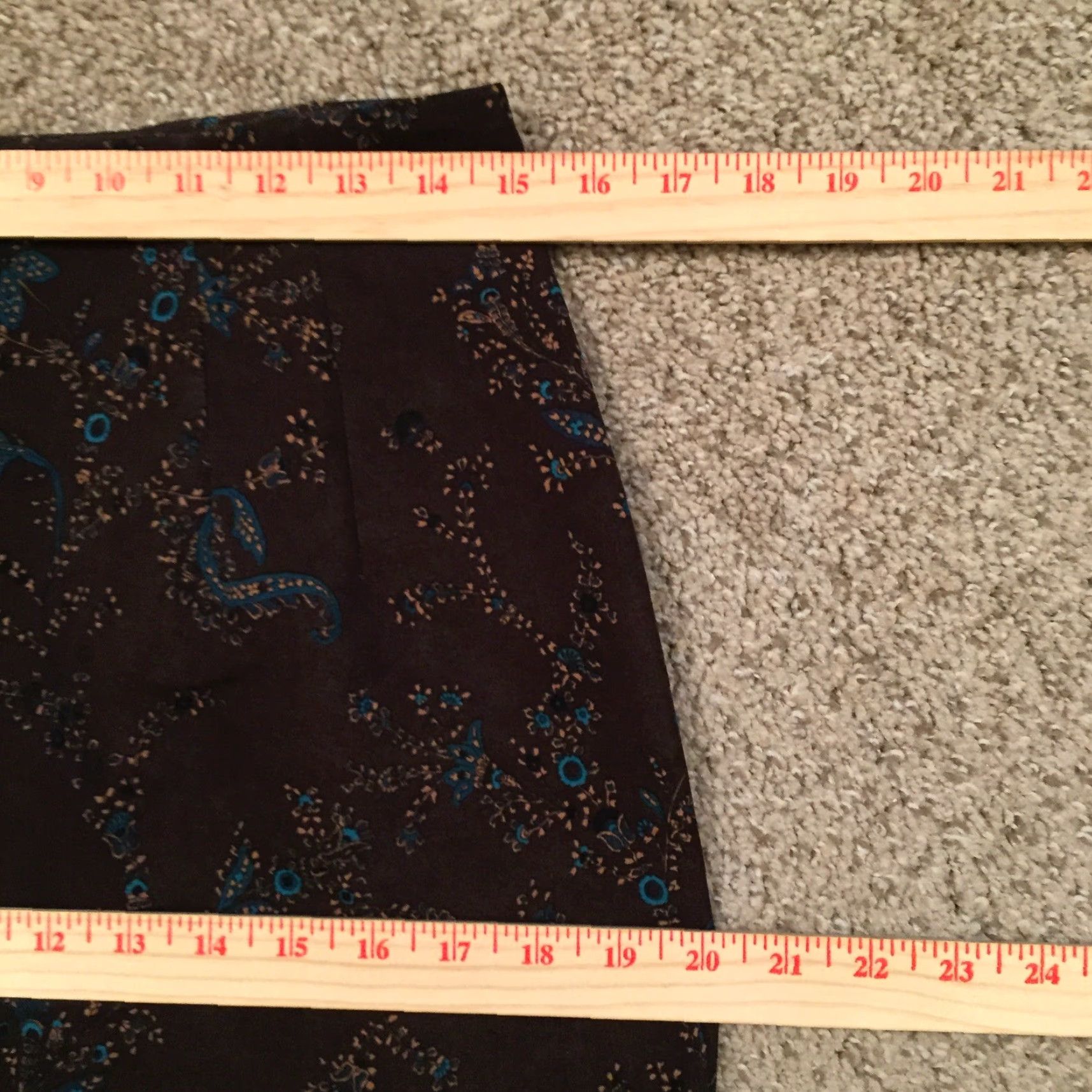 Vintage Briggs Skirt 10P Brown Blue Floral Microfiber Midi Pencil Women Petite Brown Floral Microfiber Midi Pencil 10P Women Briggs Skirt Size 32" / US 10 / IT 46 - 3 Thumbnail