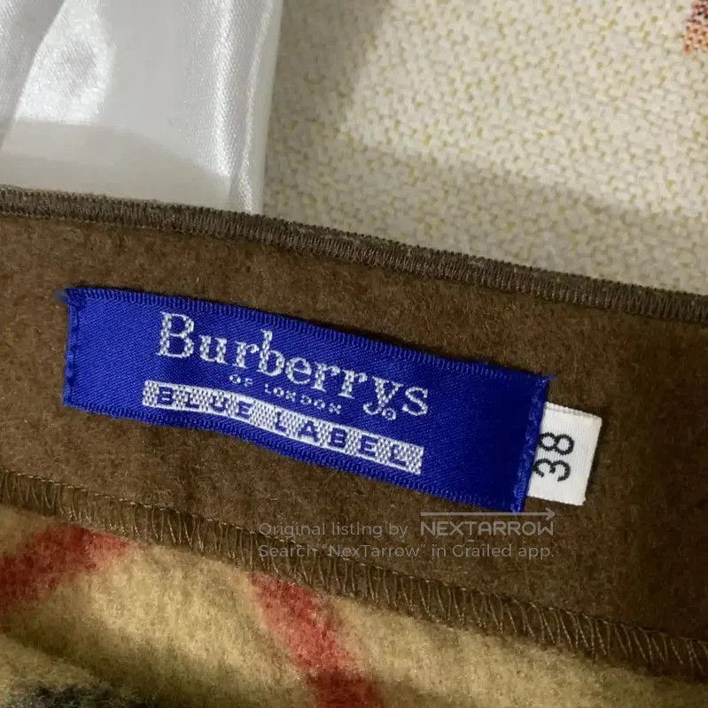 Burberry Burberry Beige Wool Check Midi Skirt. Size 23" - 6 Thumbnail