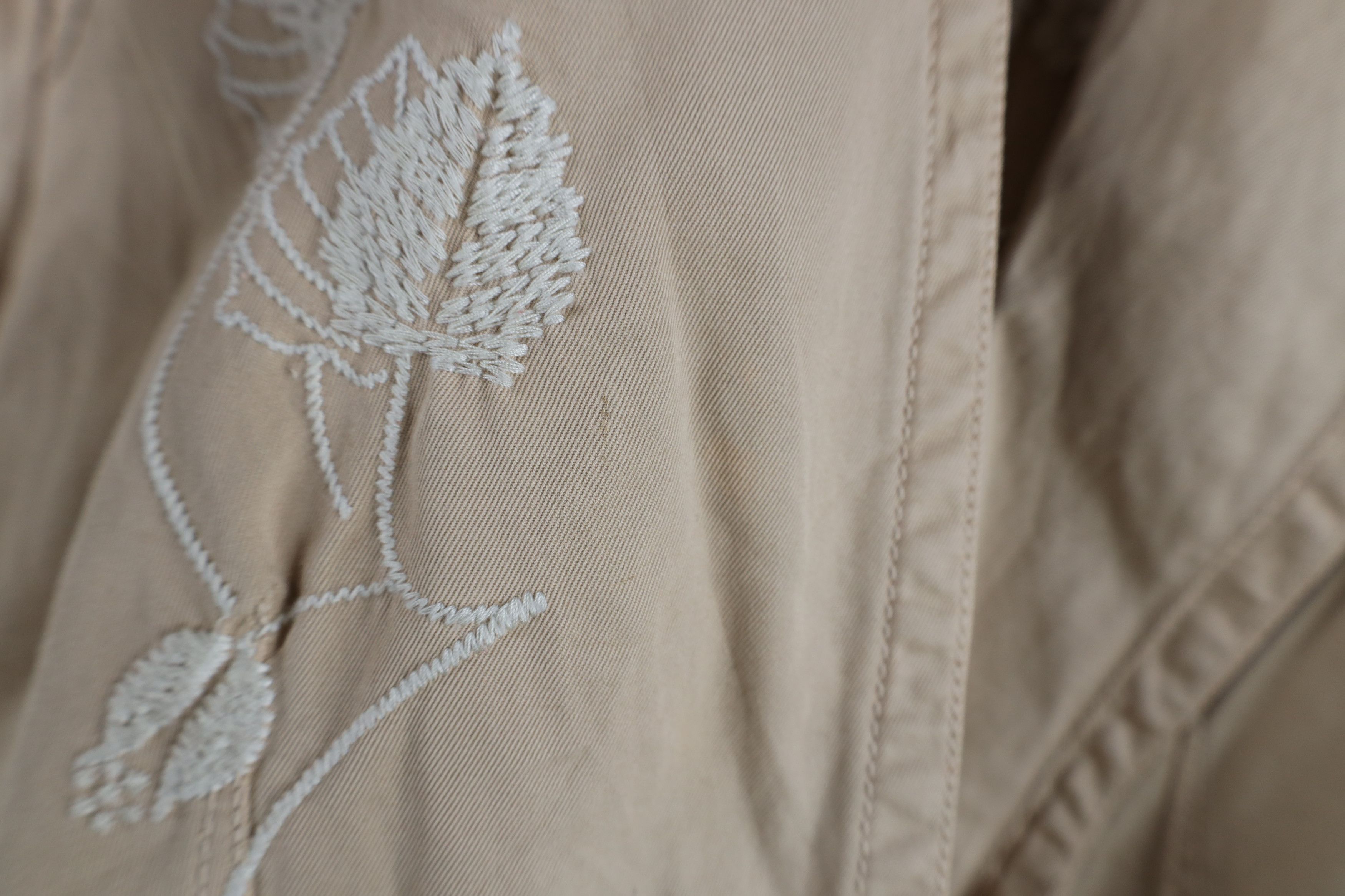 Johnny Was × Vintage Johnny Was Los Angeles Flower Blazer Jacket Beige Size M / US 6-8 / IT 42-44 - 8 Thumbnail