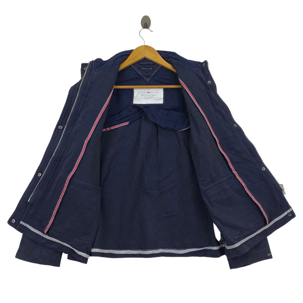 Tommy Hilfiger × Vintage Vintage TOMMY HILFIGER Navy Duffle Coat Size US M / EU 48-50 / 2 - 4 Thumbnail
