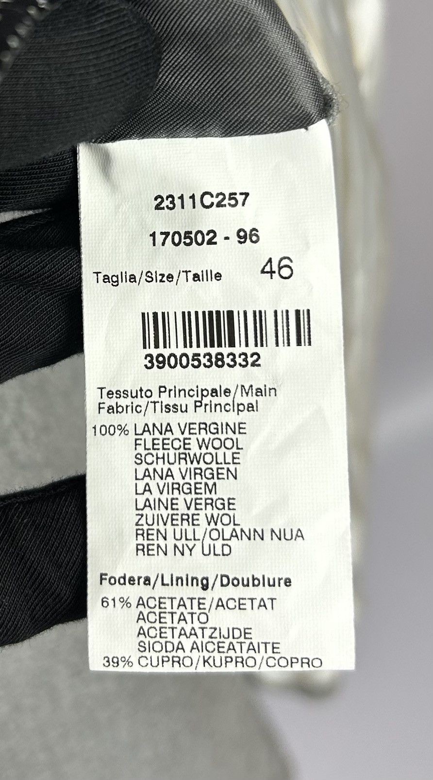 Designer × Paoloni Paoloni Quarantotto Double Breasted Wool Unlined Blazer EU46 Size 36R - 18 Thumbnail