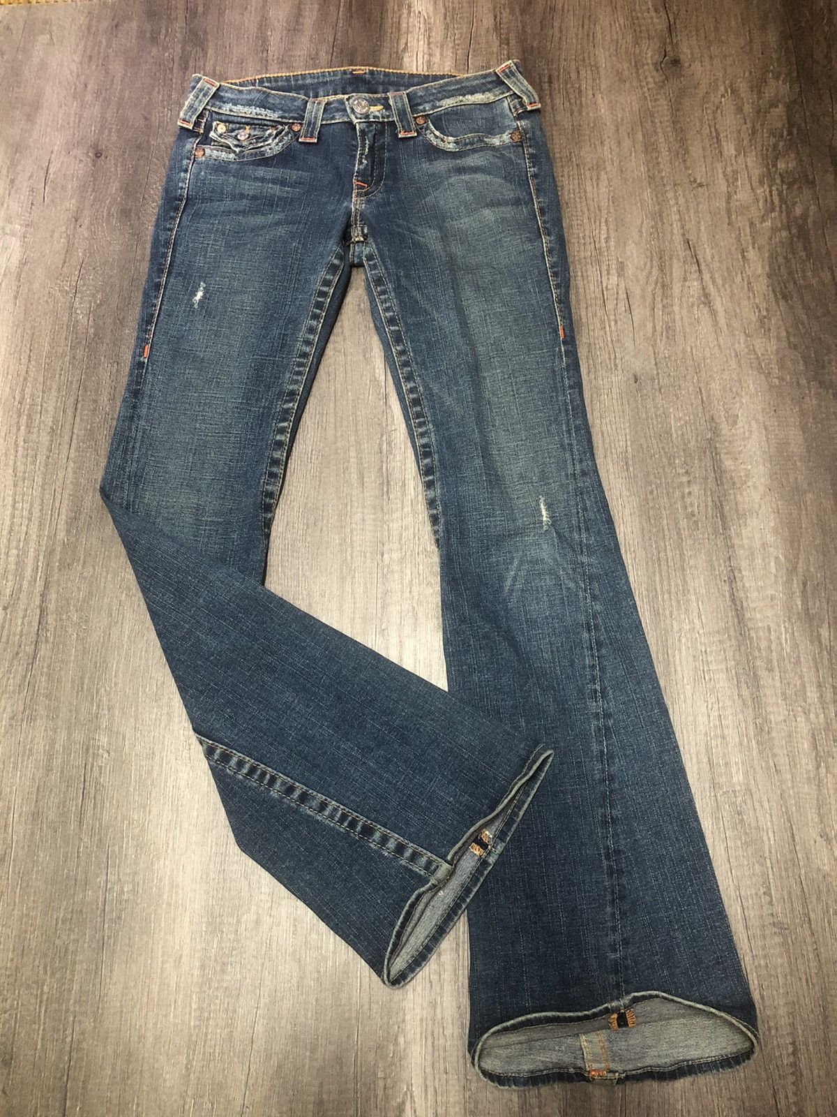 Japanese Brand TRUE RELIGION FLARED JEANS Size 30" / US 8 / IT 44 - 5 Thumbnail
