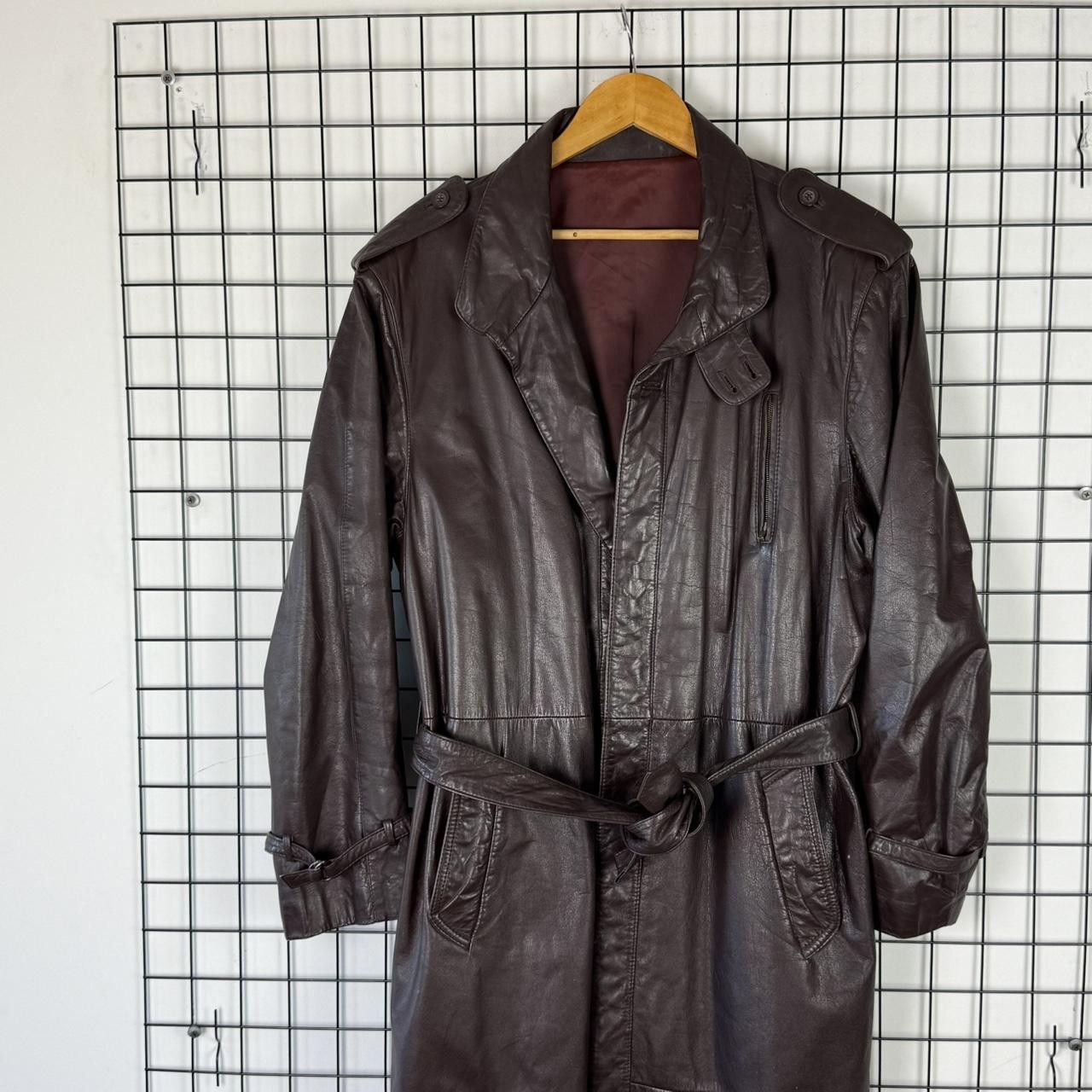 Vintage Real Leather Maxi Coat Dark Brown Vintage Size US L / EU 52-54 / 3 - 4 Thumbnail