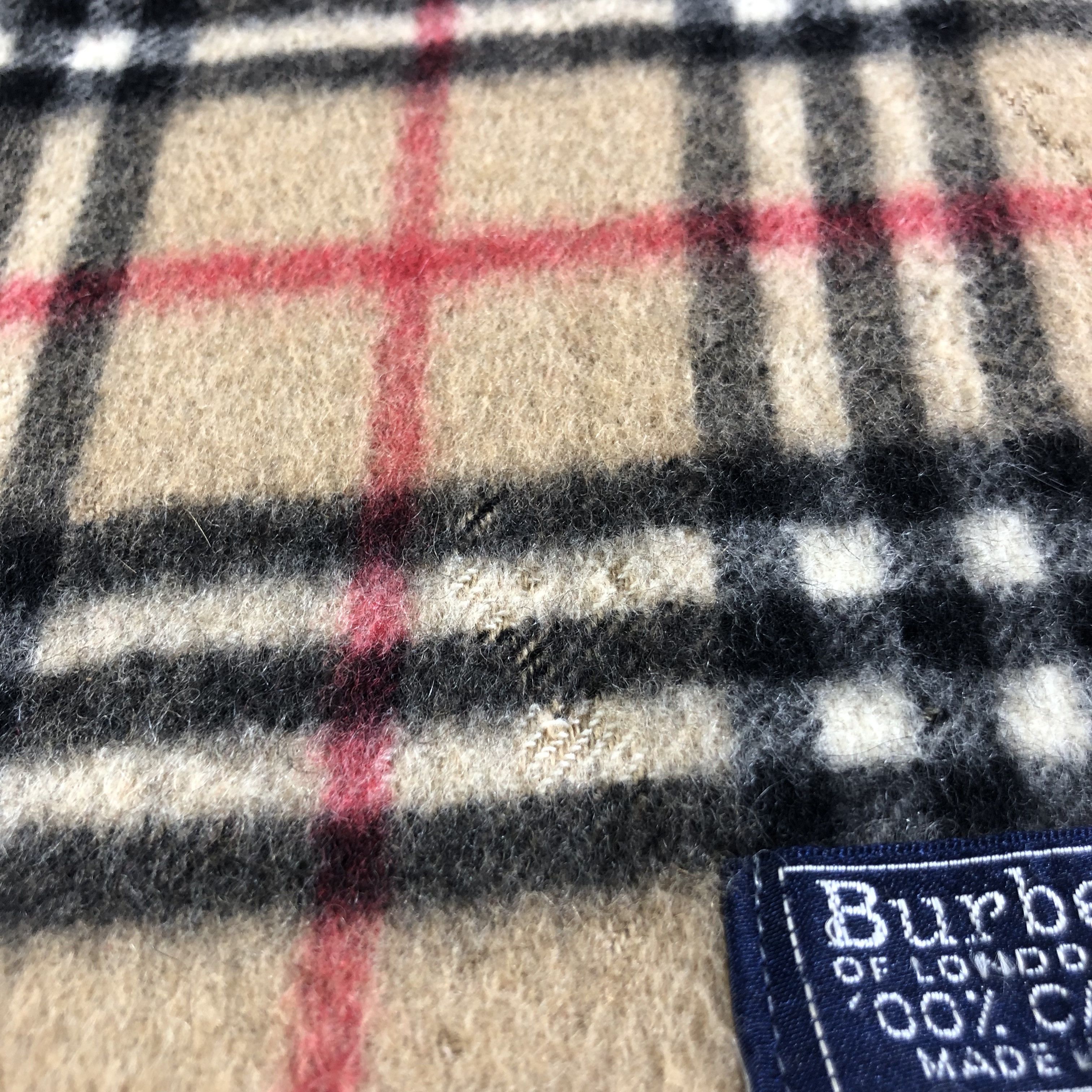 Burberry Burberrys Tan Nova Check Cashmere Scarf Muffler V1514 Size ONE SIZE - 13 Thumbnail