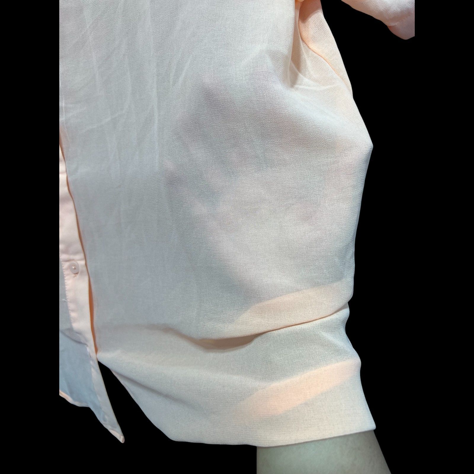 Other Wild Fable - Women's Short Sleeve Oversized Sheer Button -Do Size XL / US 12-14 / IT 48-50 - 12 Thumbnail