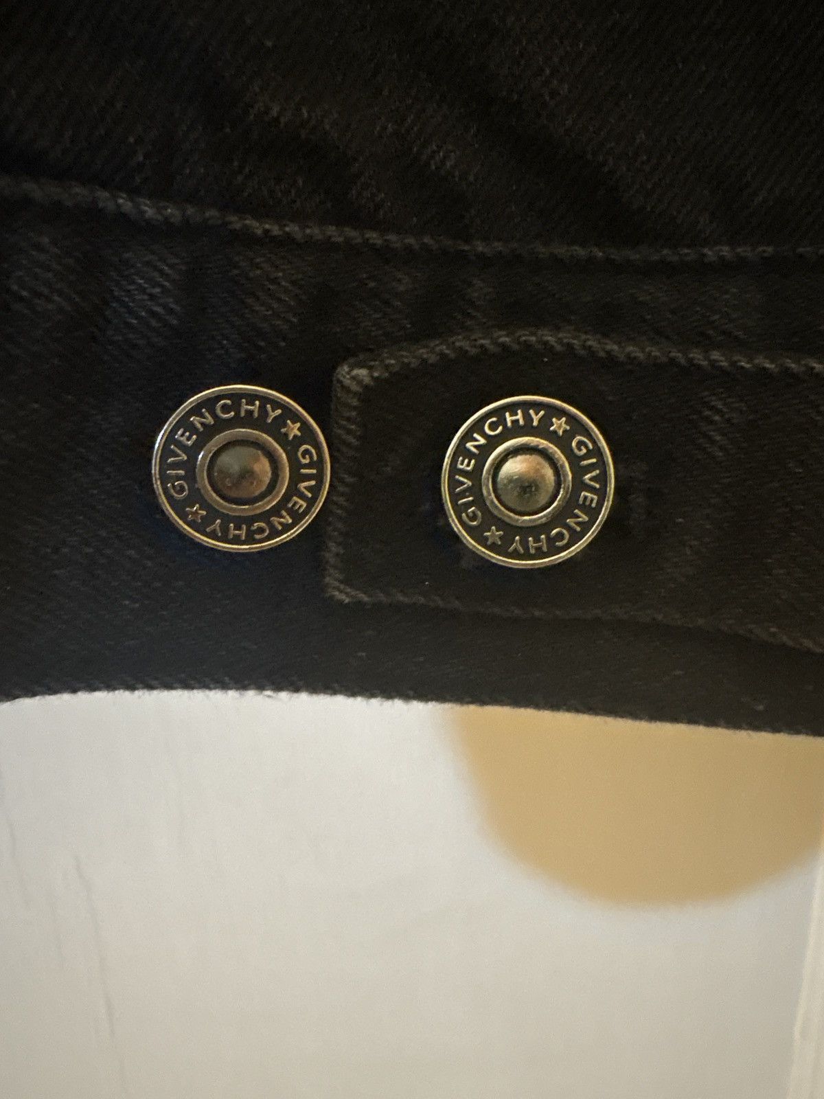 Givenchy GIVENCHY Paris Denim Logo Embroidered Jacket Mens Size US XL / EU 56 / 4 - 6 Thumbnail