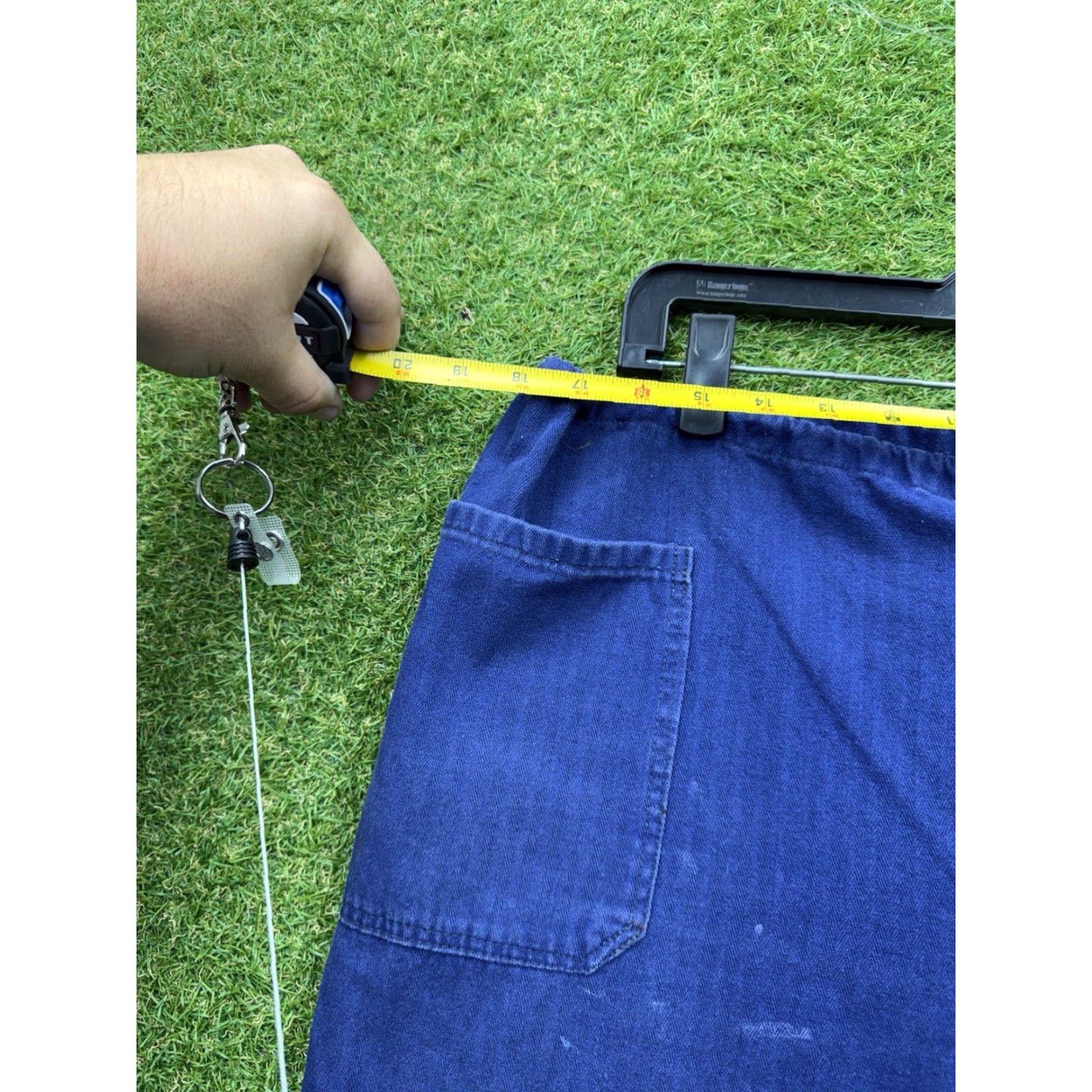 Doublet VINTAGE 1930s 40s Mens Wide-Leg Striped Canvas Pants 36x29 High Rise Retro Casual Punk 30s 40s Men Size US 36 / EU 52 - 5 Thumbnail