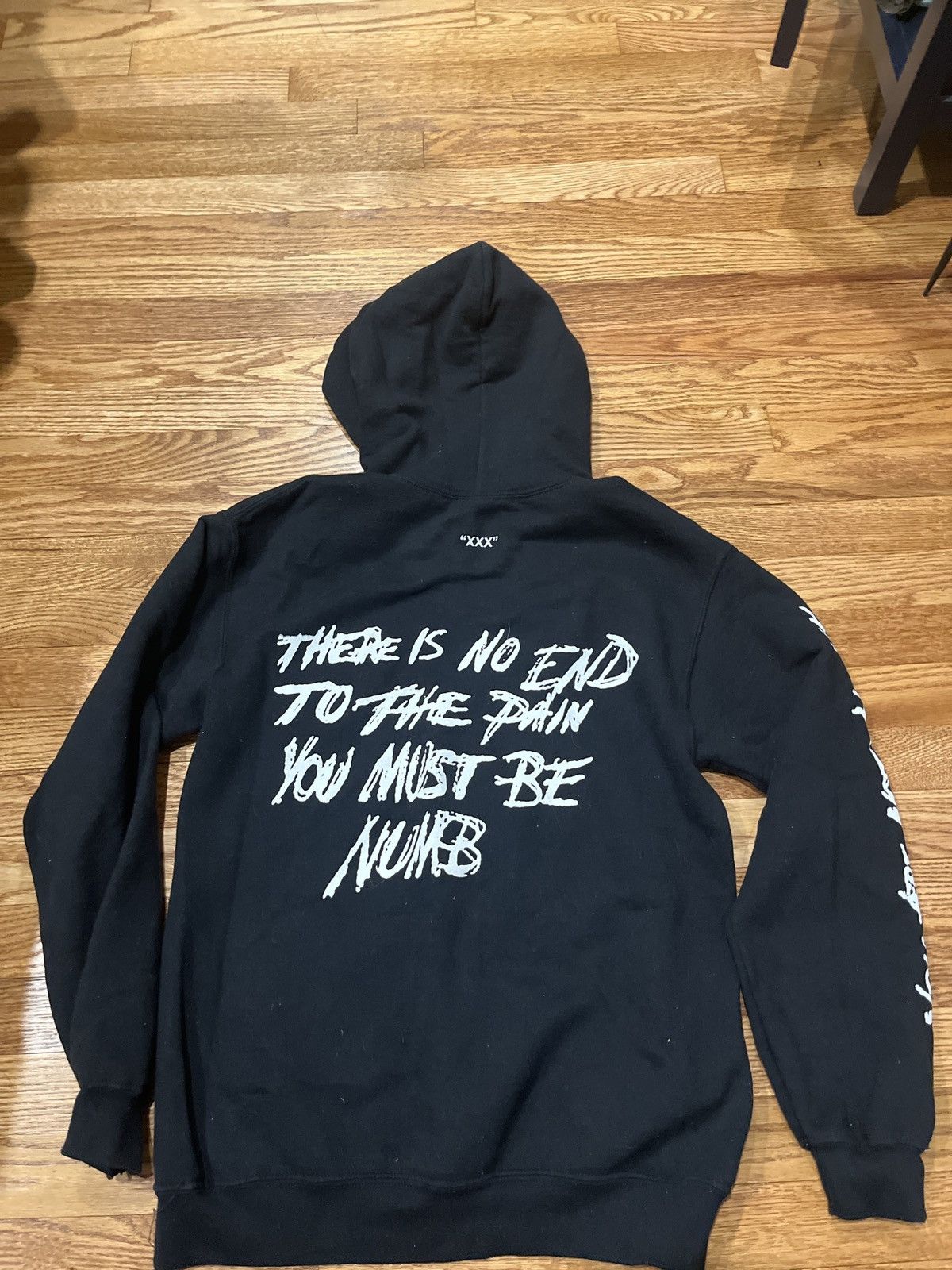XXXTENTACION LIMITED EDITION 17 PULLOVER BLACK HOODIE Tops