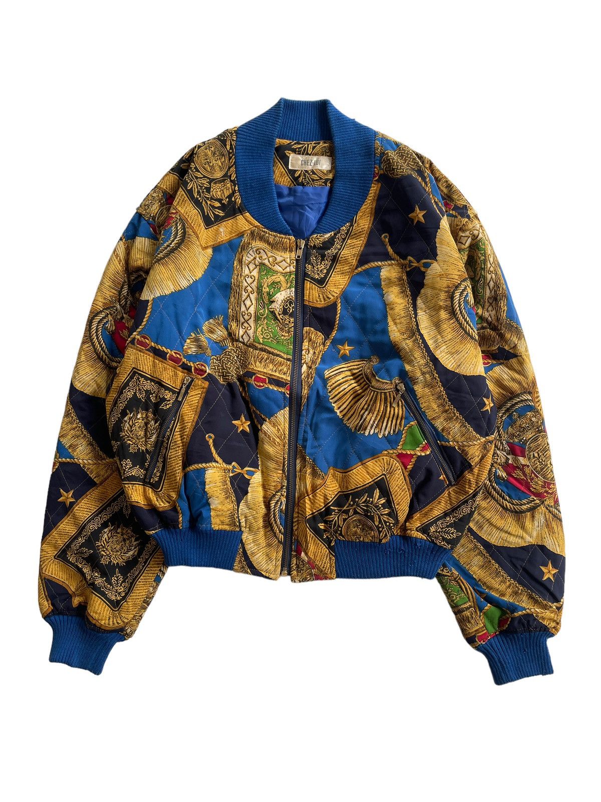 Japanese Brand Vintage Chez-Lui Luxury Cropped Bomber Jacket Size US M / EU 48-50 / 2 - 2 Thumbnail
