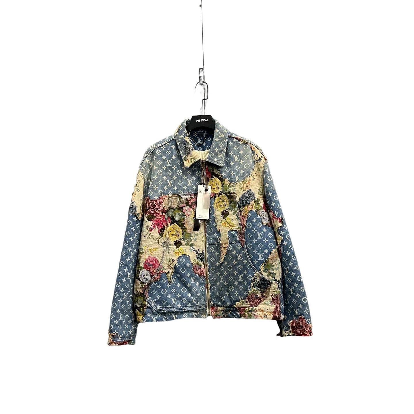Louis Vuitton Louis Vuitton Floral Monogram Denim Jacket Size 50 Size US M / EU 48-50 / 2 - 1 Thumbnail