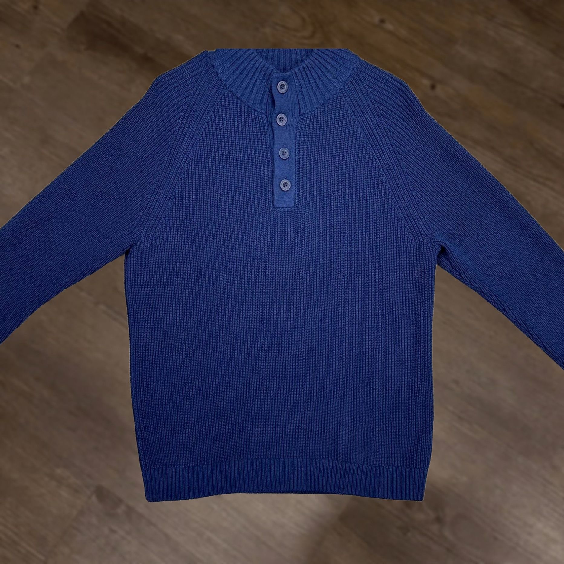 Eddie Bauer Eddie Bauer Sweater Mens Large Blue Knit Henley Pullover Sweatshirt Long Sleeve Size US L / EU 52-54 / 3 - 1 Thumbnail