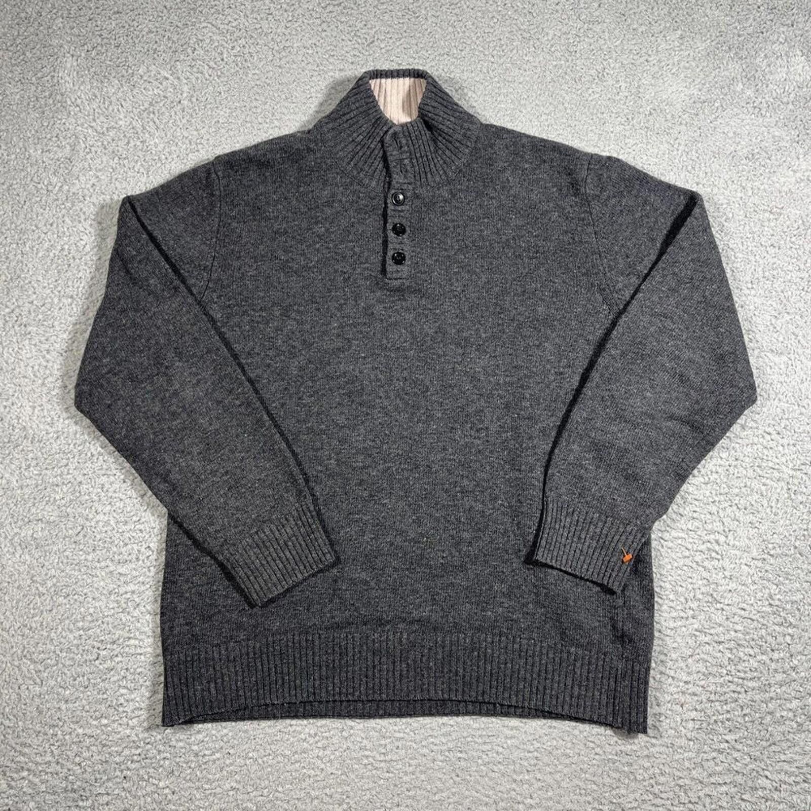 Other Emile Lafaurie Grey Wool Knit Henley Sweater Men's Medium Size US M / EU 48-50 / 2 - 1 Thumbnail