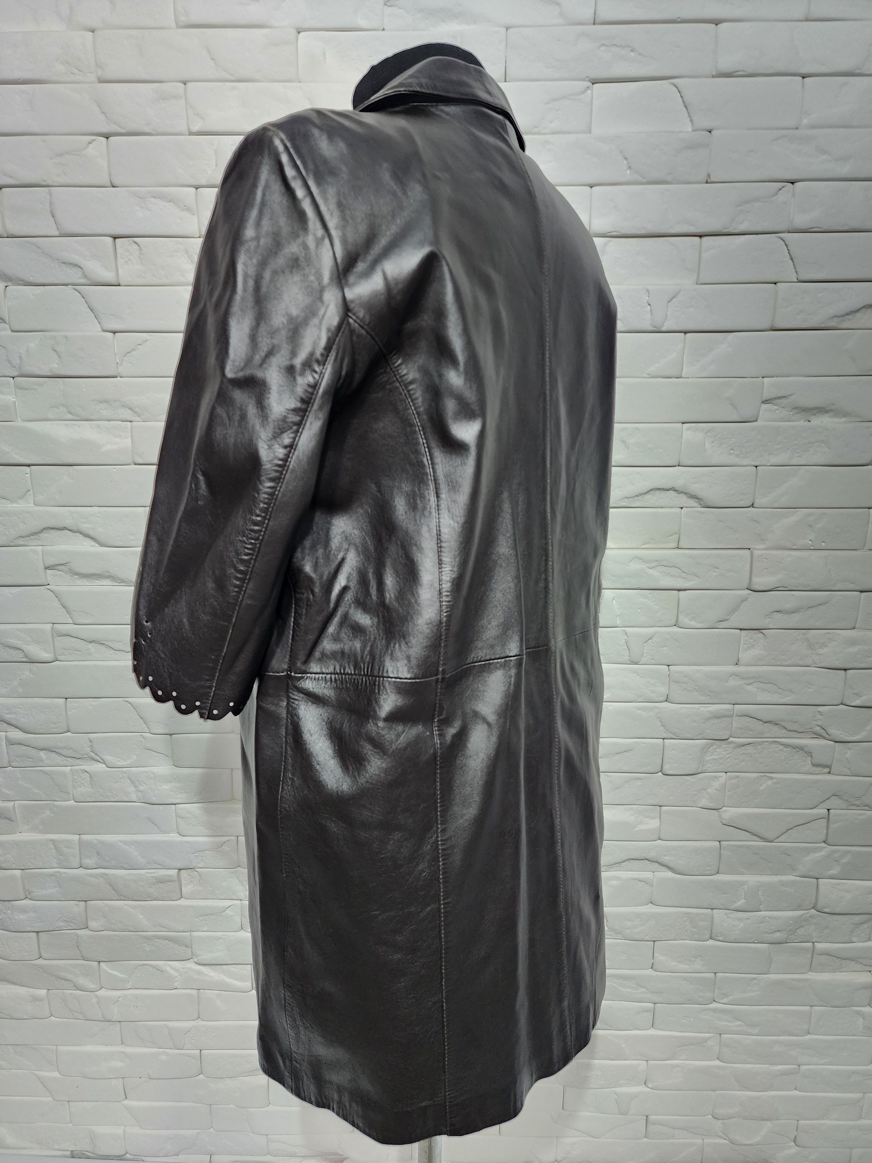 Other Stylish long women's leather jacket. Size L / US 10 / IT 46 - 6 Thumbnail