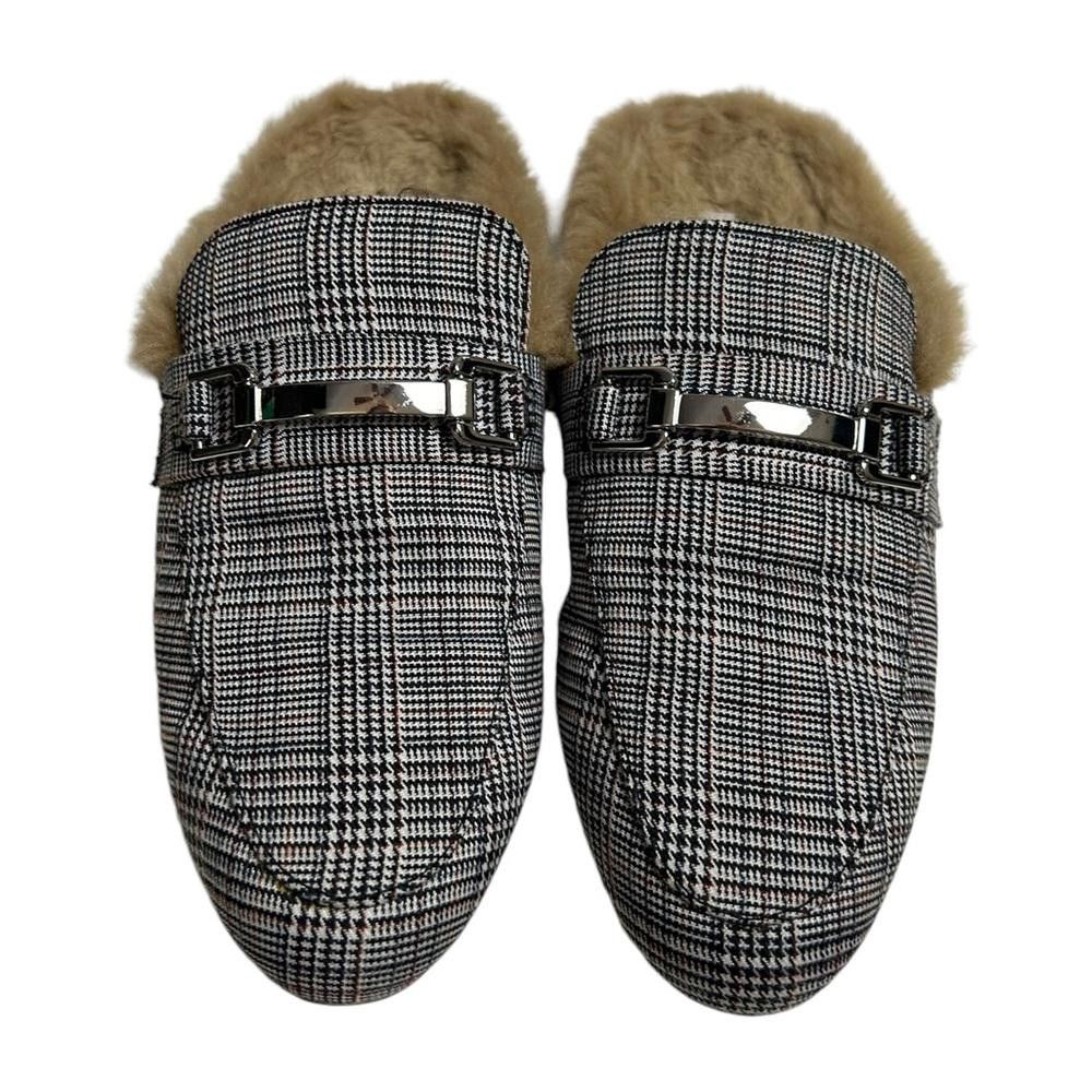 Steve Madden Steve Madden l Khloe Plaid Faux Fur Mule Loafers Size 9 Size US 9 / IT 39 - 3 Thumbnail