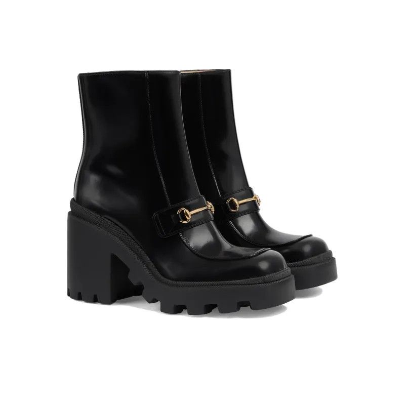 Gucci o1s1wg110125 Boots With Horsebit in Black Size US 9.5 / IT 39.5 - 2 Thumbnail