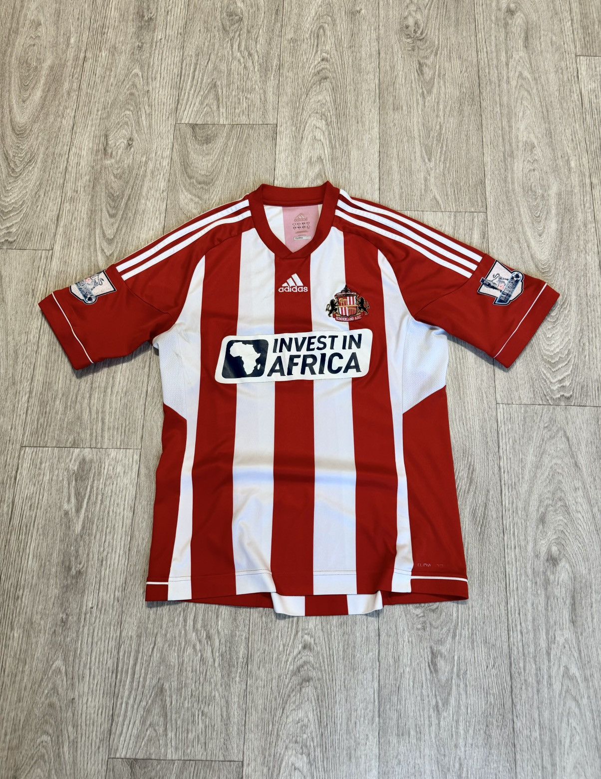 Pre-owned Adidas X Soccer Jersey Vintage Adidas Sunderland 2012/13 Soccer Jersey In Red