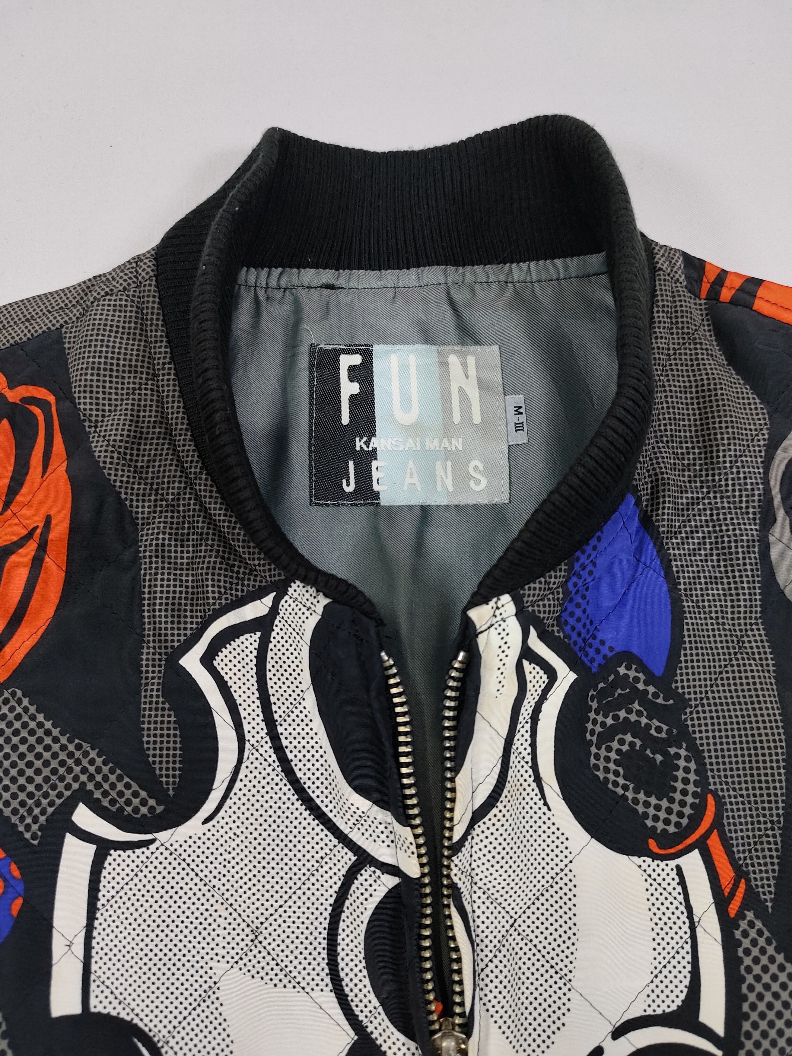 Kansai Yamamoto 90s Kansai FUN- Archive Over Print Pop Art Bomber Jacket Size US L / EU 52-54 / 3 - 9 Thumbnail