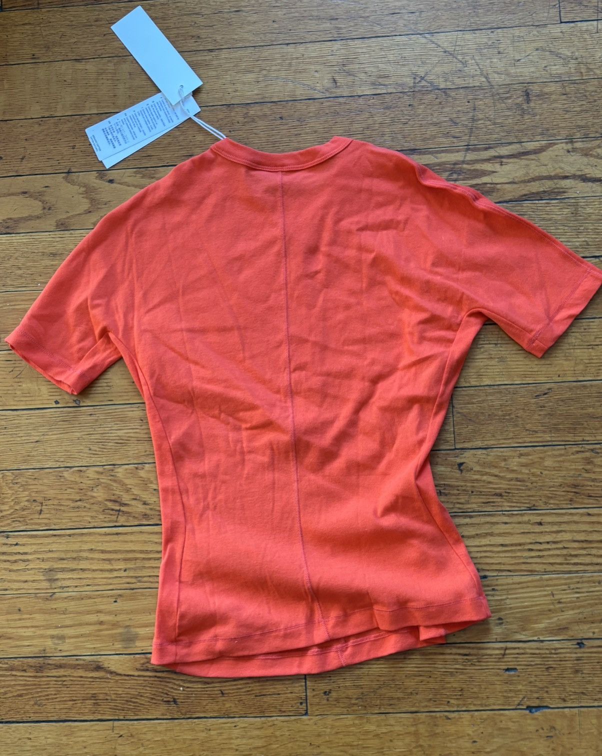 Y-3 Y-3 fitted orange women's t-shirt, S/P, new, 100% cotton Size S / US 4 / IT 40 - 7 Thumbnail