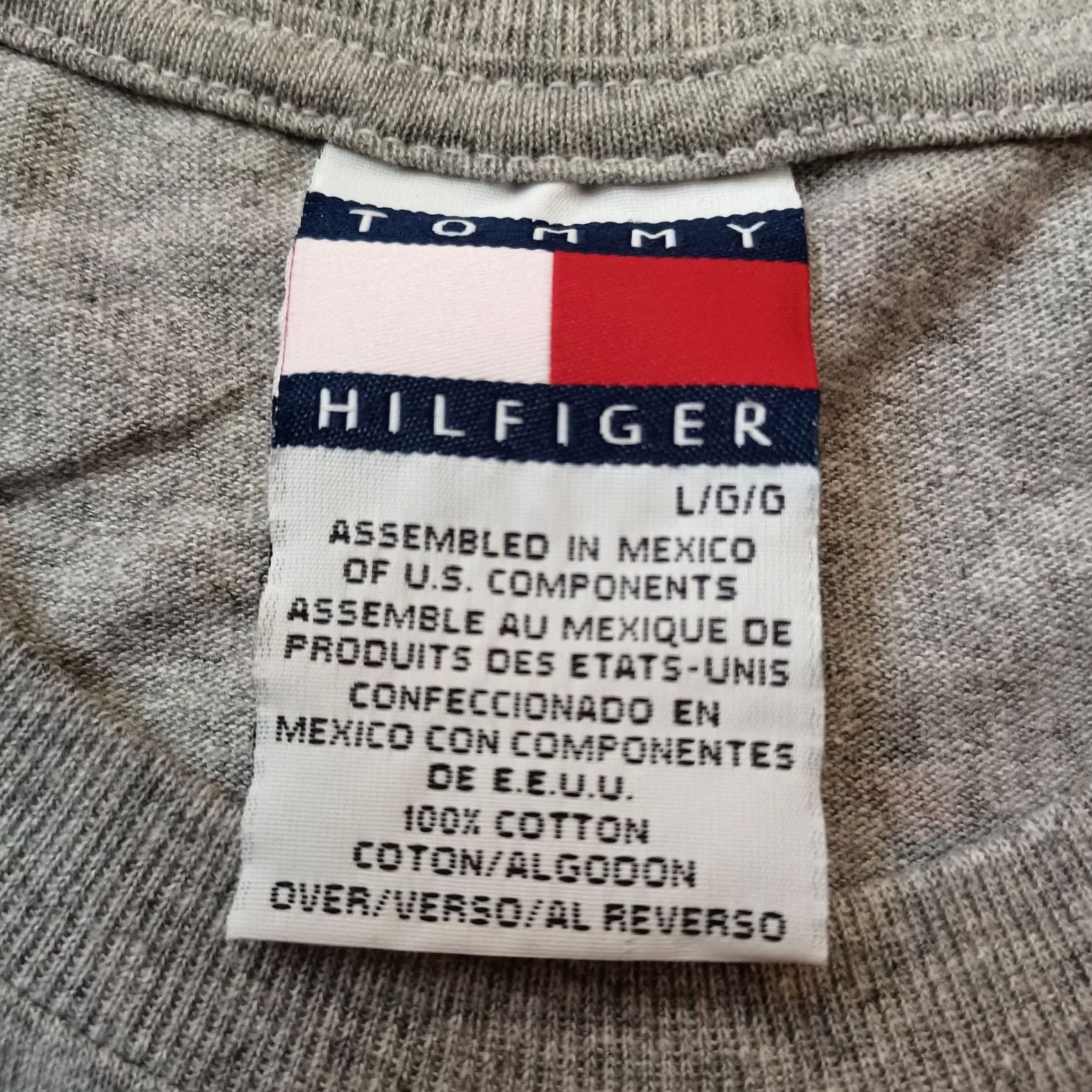 Tommy Hilfiger VINTAGE Tommy Hilfiger T Shirt Large Gray Athletic Logo Graphic Short Sleeve Retro Mens Size US L / EU 52-54 / 3 - 2 Thumbnail