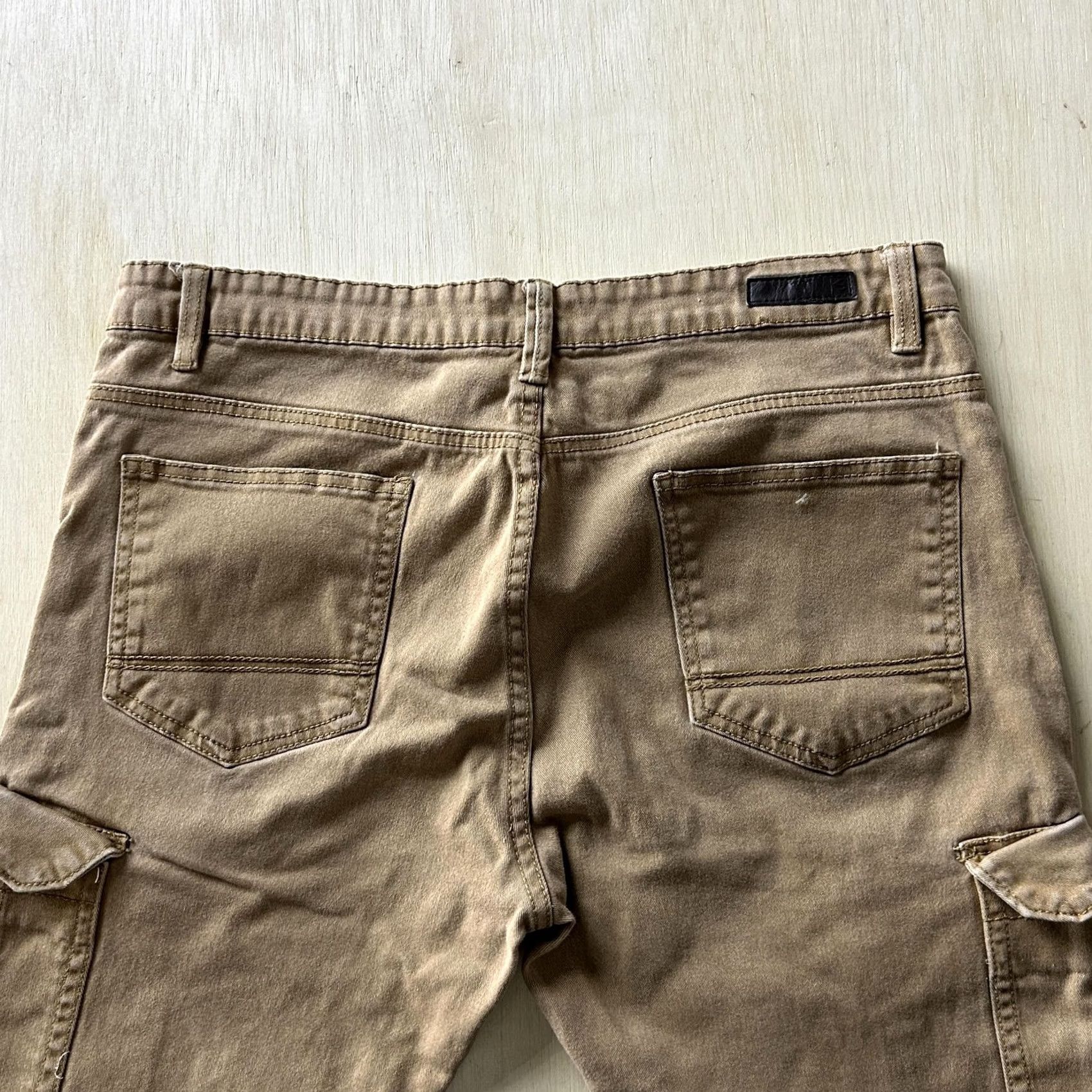 Southpole Southpole Cargo Pants Mens 36x30 Beige Slim Skinny Leg Casual Workwear Streetwear Pants Size US 36 / EU 52 - 3 Thumbnail