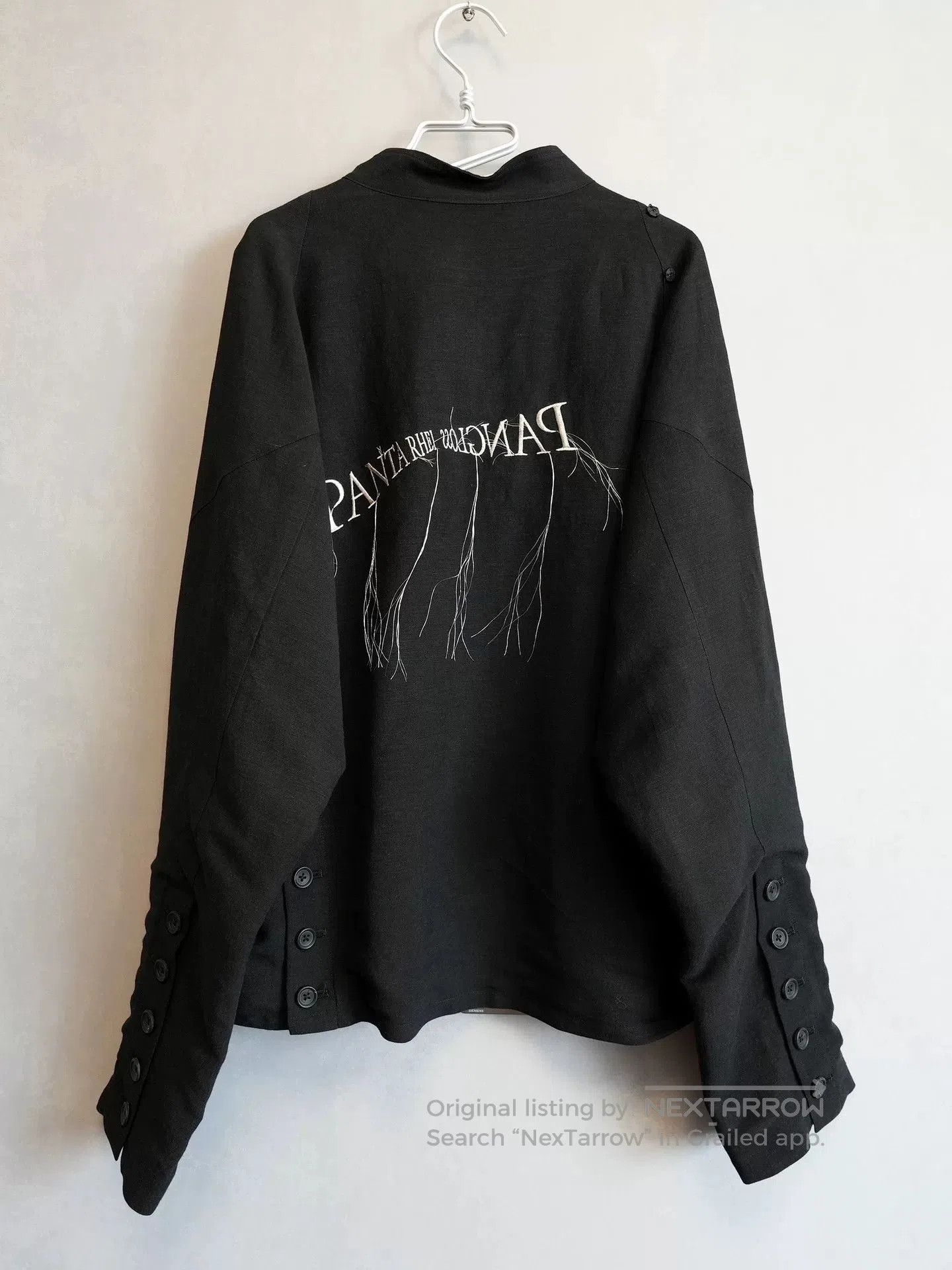 Yohji Yamamoto pleated embroidered jacket by yohji yamamoto. Size M / US 6-8 / IT 42-44 - 5 Thumbnail