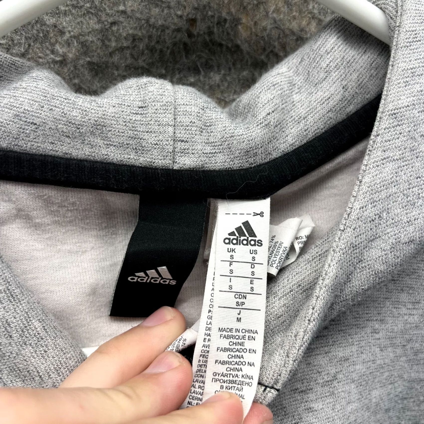 Adidas Adidas Jacket Women Small Heather Gray Full Zip ID Stadium Hoodie Fleece Trefoil Size S / US 4 / IT 40 - 7 Thumbnail