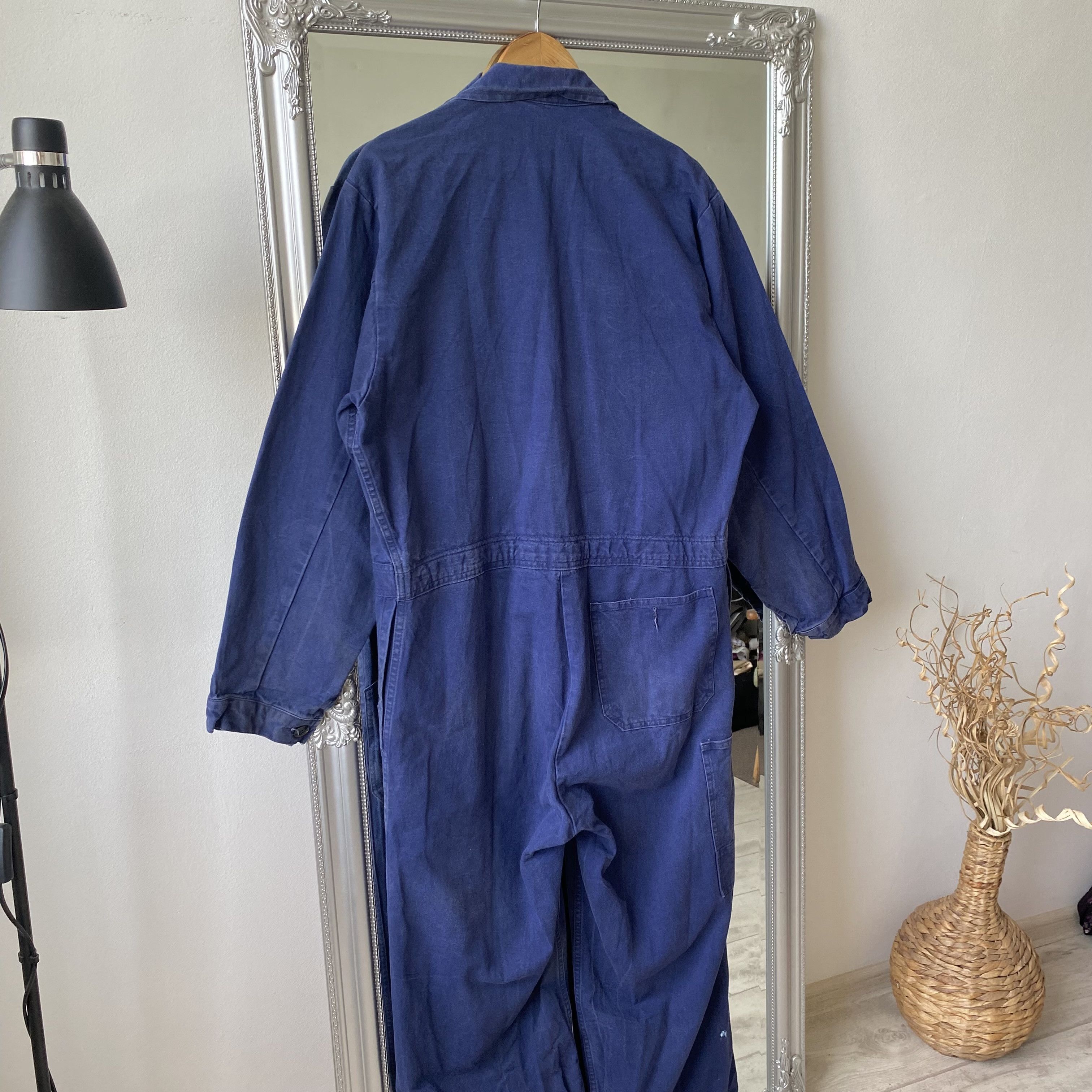 Le Laboureur ⚙️ Vintage 90s Faded French Coverall Sanfor worker jumpsuit Size US 32 / EU 48 - 7 Thumbnail