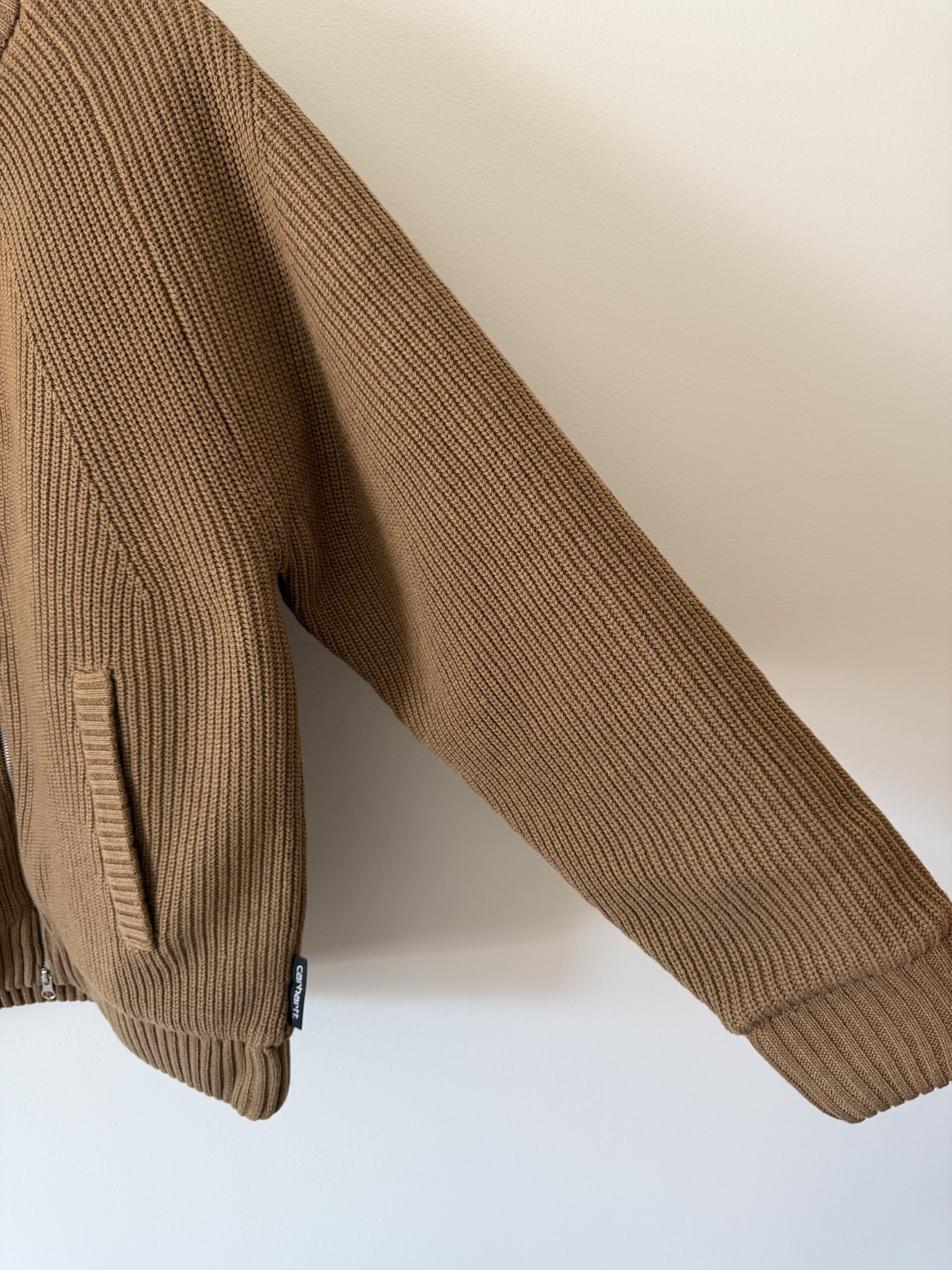 Carhartt Wip Carhartt WIP Banley Sweater Jacket in Peanut Brown Size US XL / EU 56 / 4 - 4 Thumbnail