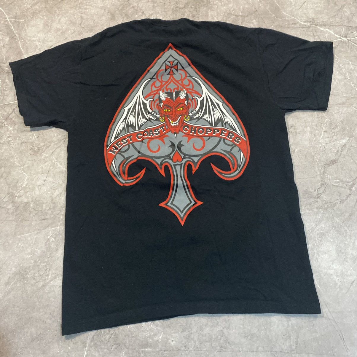 West Coast Choppers VINTAGE WEST COAST CHOPPERS DEMON BIG LOGO TEE Size US M / EU 48-50 / 2 - 5 Thumbnail