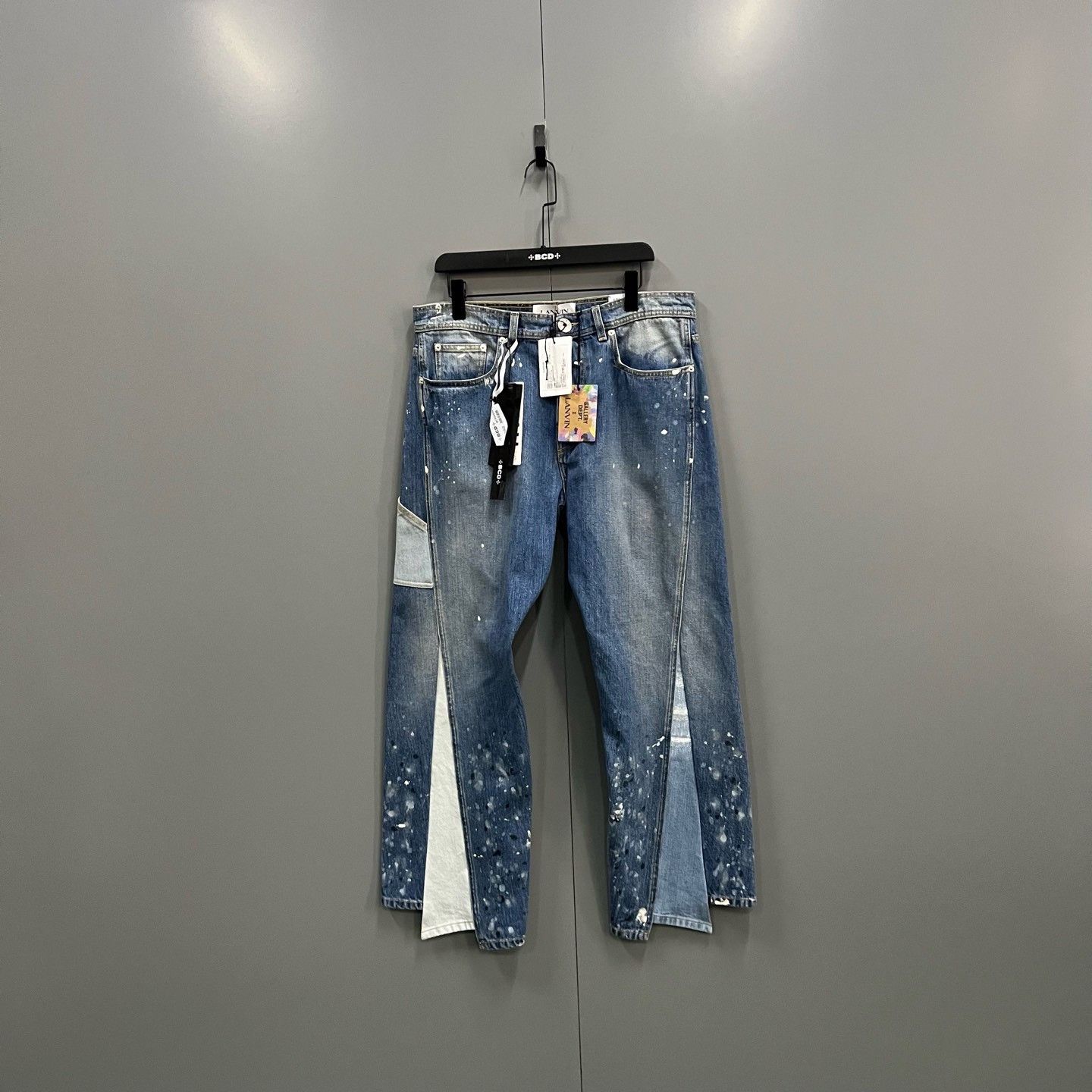 Lanvin LANVIN x GALLERY DEPT. Irregular Splatter Jeans Size US 33 - 1 Thumbnail