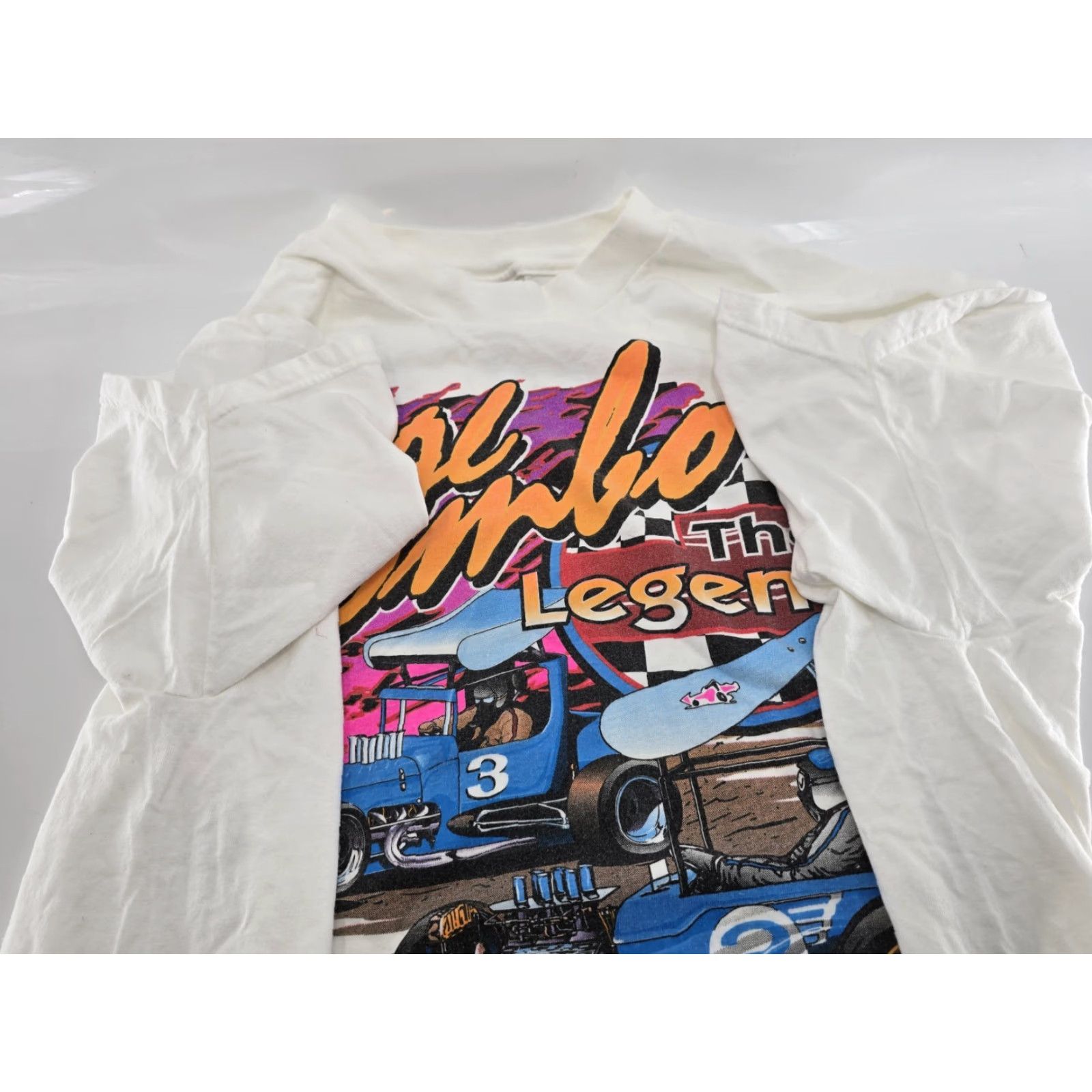 Gildan VINTAGE AL DOMBO the Legend T-Shirt 2XL White Cotton Polyester Mens 1997 Front Back Graphic (Classic) Size US XXL / EU 58 / 5 - 3 Thumbnail