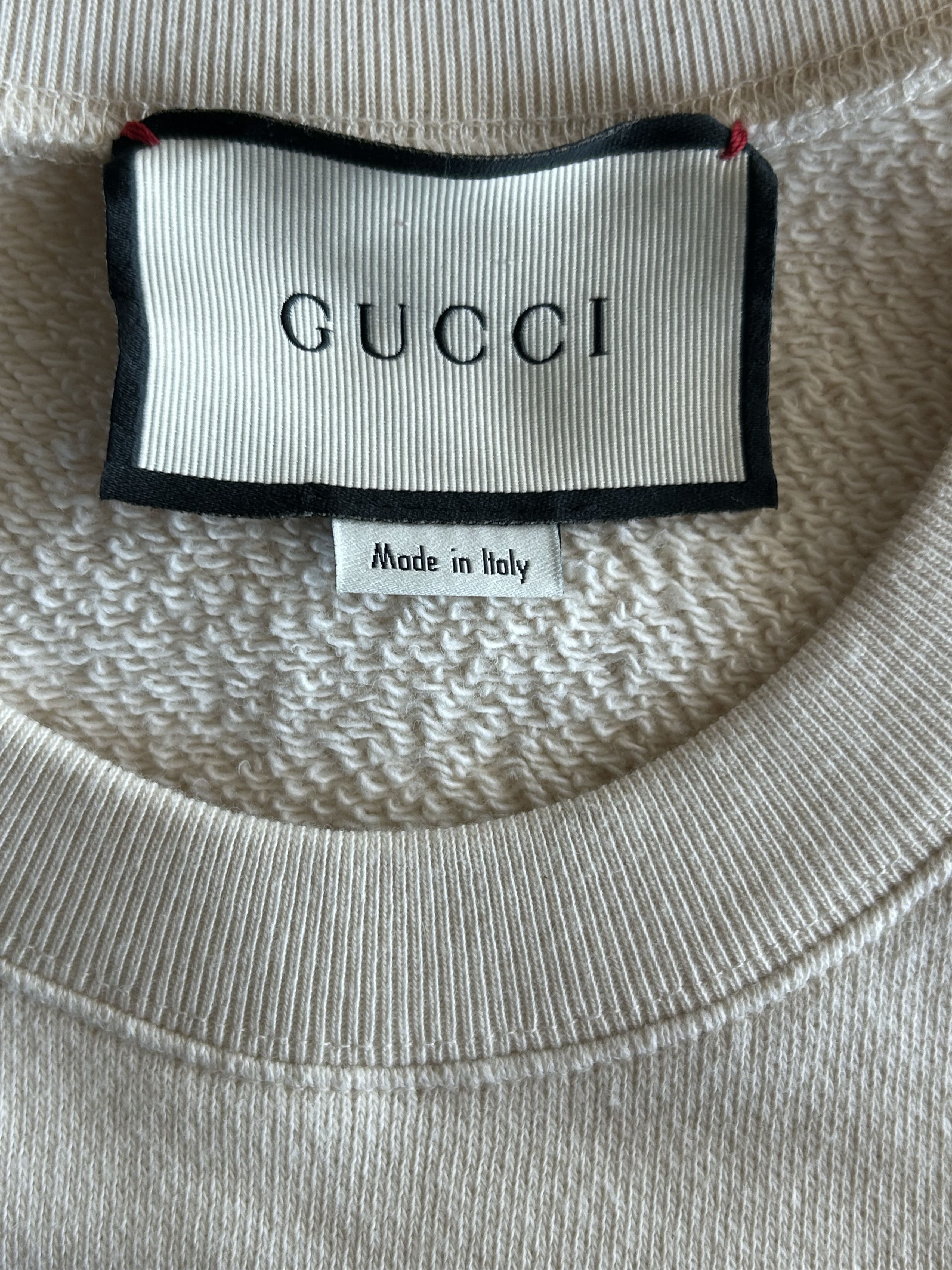 Gucci White & Multicolor Interlocking GG Varsity Logo Sweater Size US XS / EU 42 / 0 - 3 Thumbnail