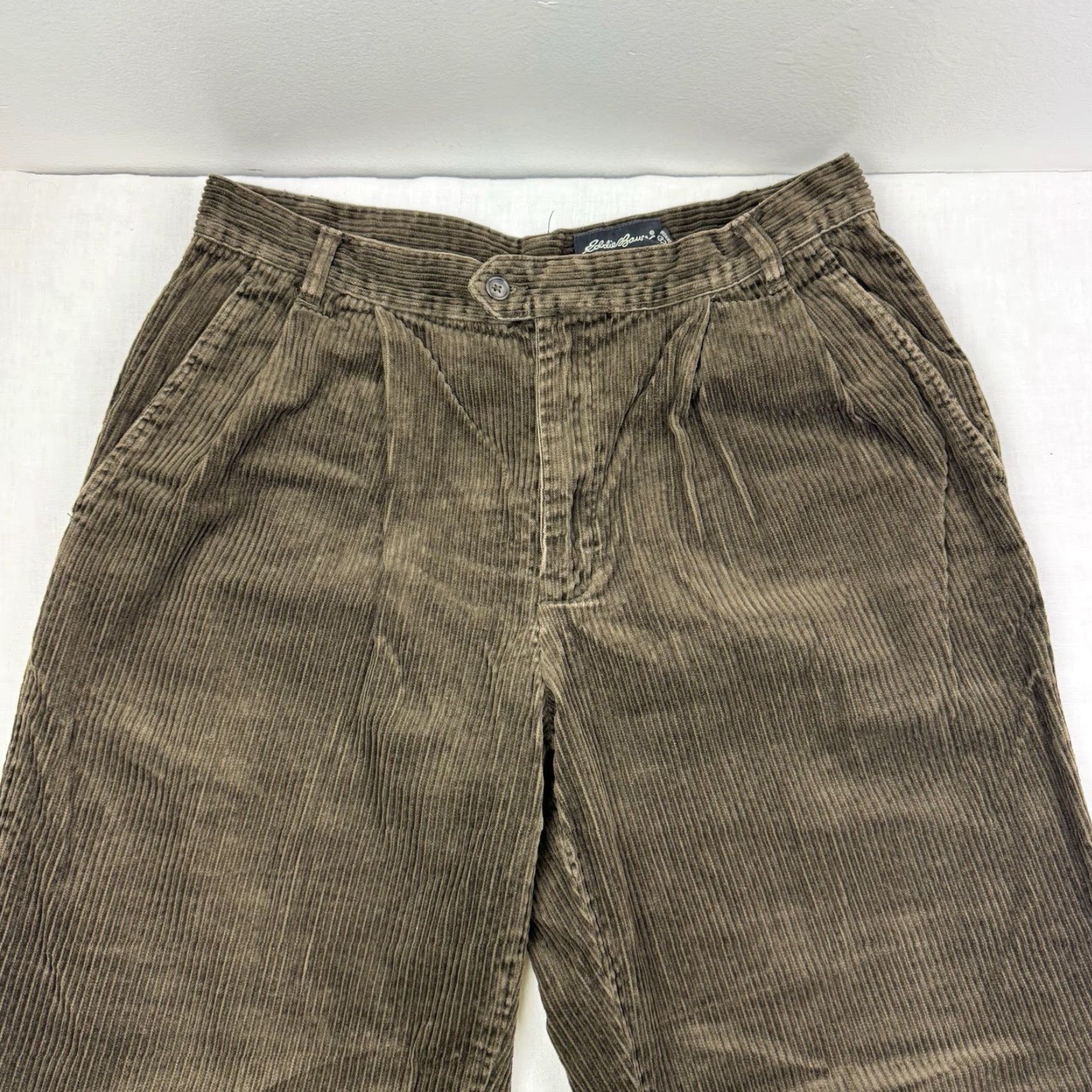 Eddie Bauer VINTAGE Eddie Bauer Pants Regular 34x32 Brown Corduroy Hipster Chino Casual Mens 90s Size US 34 / EU 50 - 2 Thumbnail