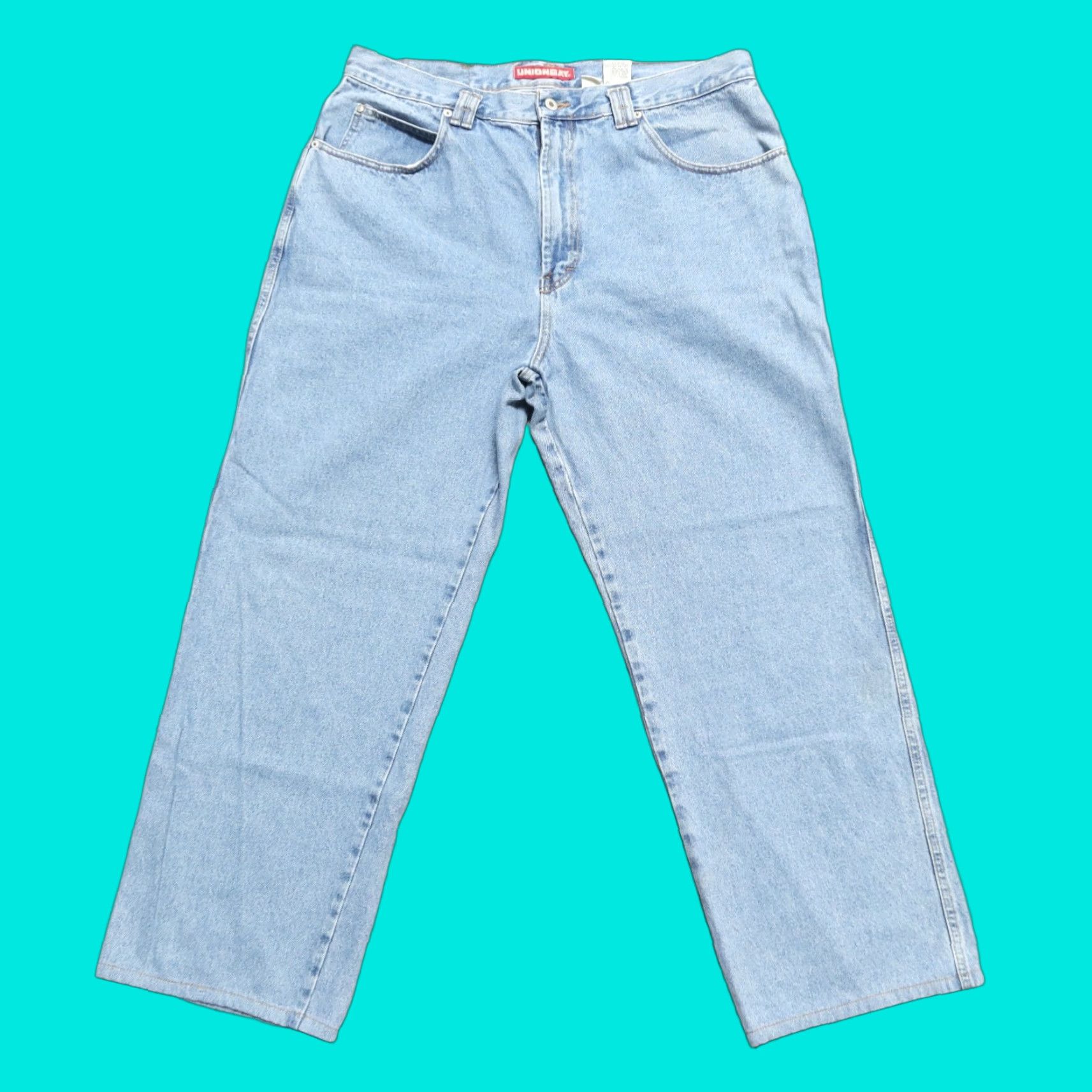Vintage Vintage Unionbay Baggy Denim Jeans Men 38 Light Wash 90s Jeans Size 38 30 Inseam Vintage Jeans Mens Size US 38 / EU 54 - 1 Thumbnail