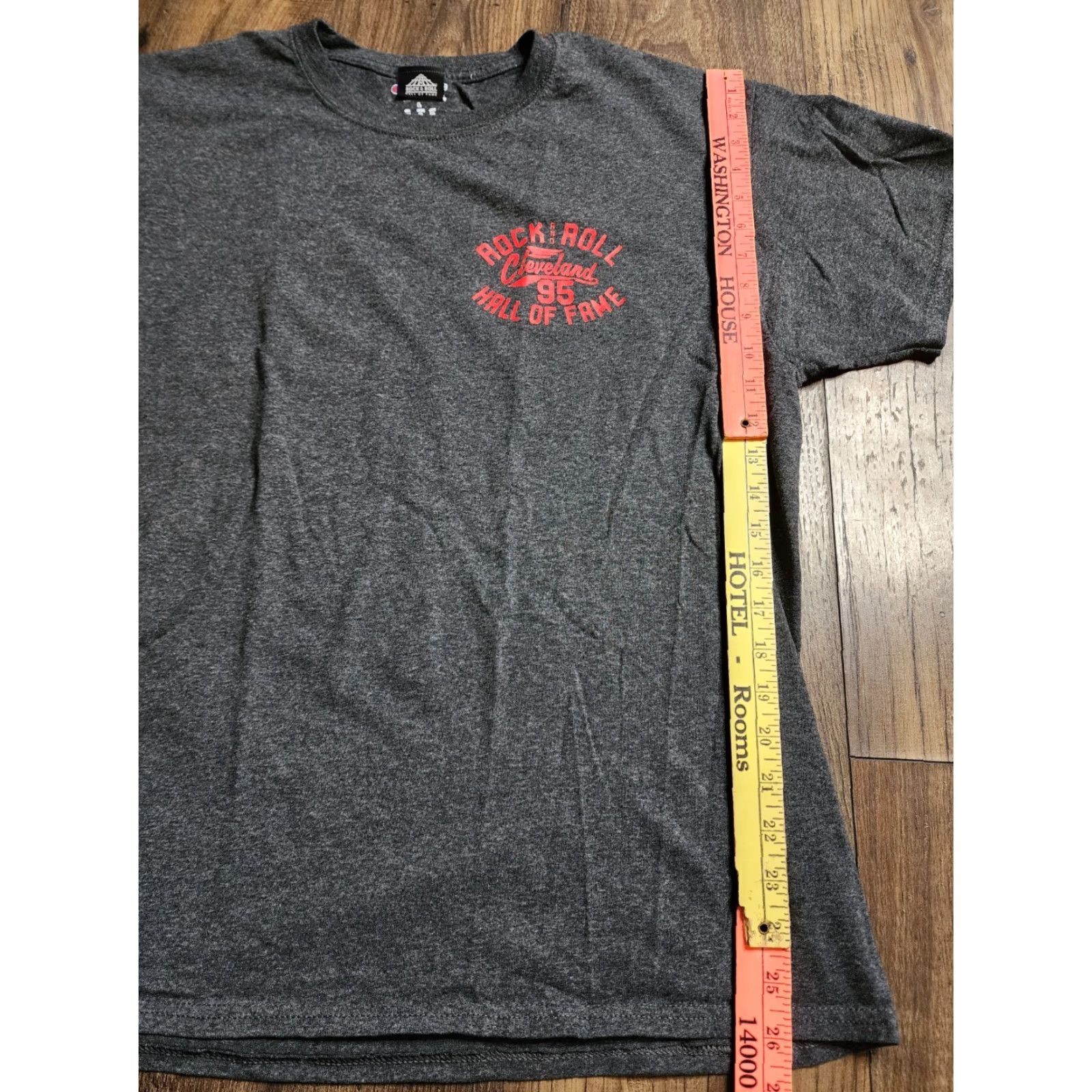 Champion Champion Rock & Roll Hall Of Fame Graphic T-Shirt Cleveland OH Mens L Gray Double-Sided Size US L / EU 52-54 / 3 - 3 Thumbnail