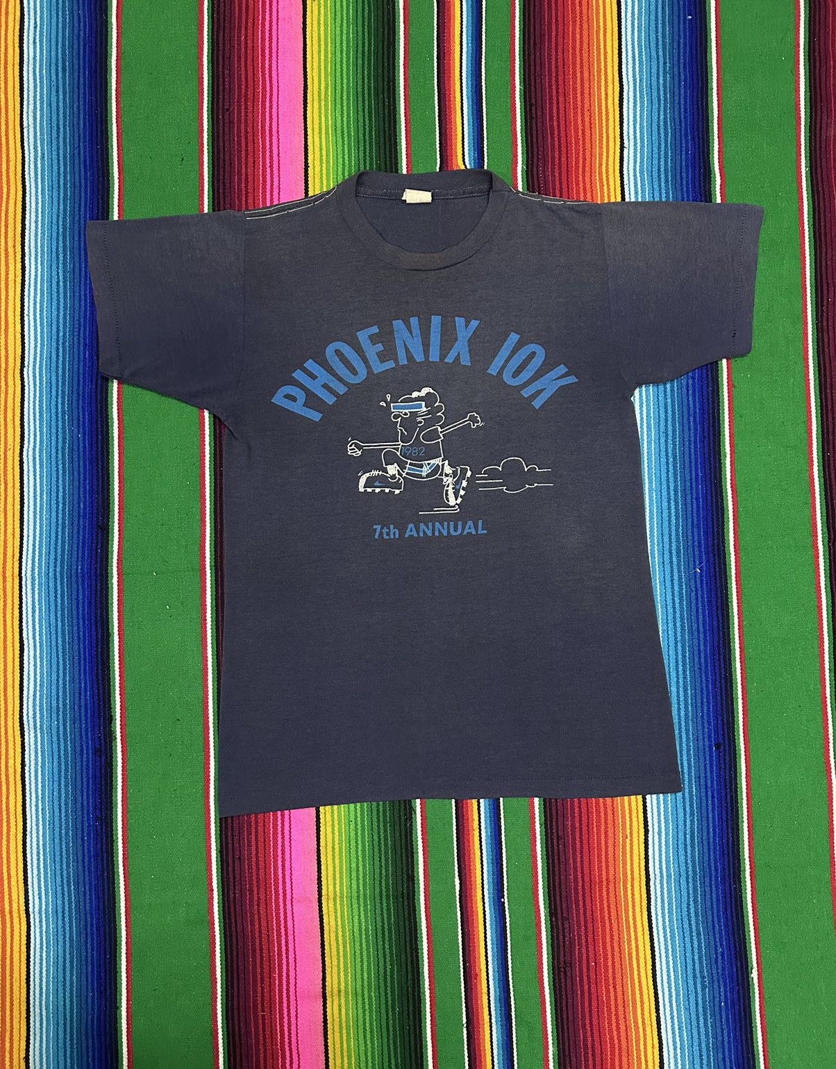 Vintage Vintage Nike 80s phoenix 10k Run Distress faded 💥 Size US S / EU 44-46 / 1 - 1 Thumbnail