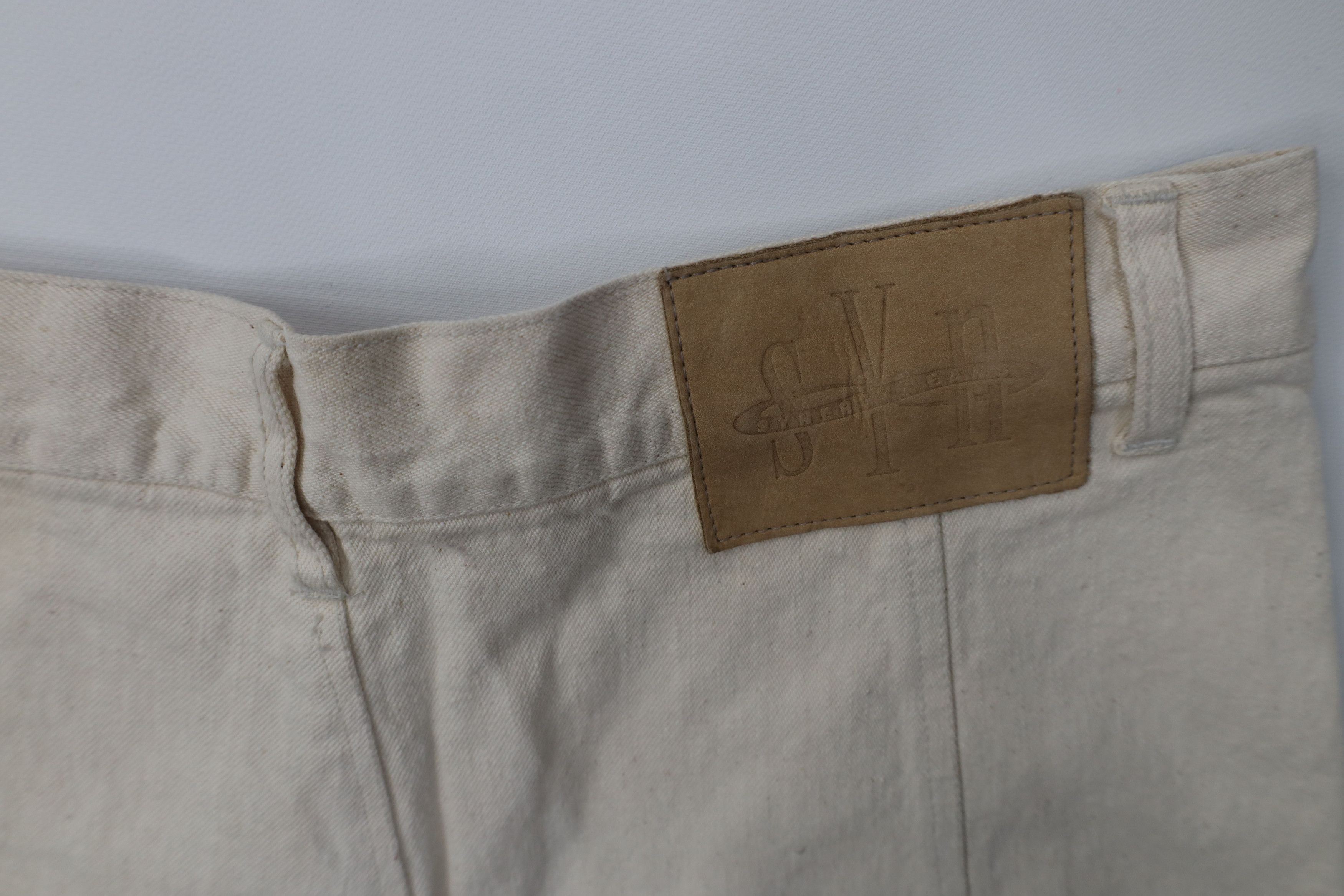 Vintage Deadstock Vintage 90s Streetwear Leather Trim Cargo Shorts Size US 32 / EU 48 - 15 Thumbnail