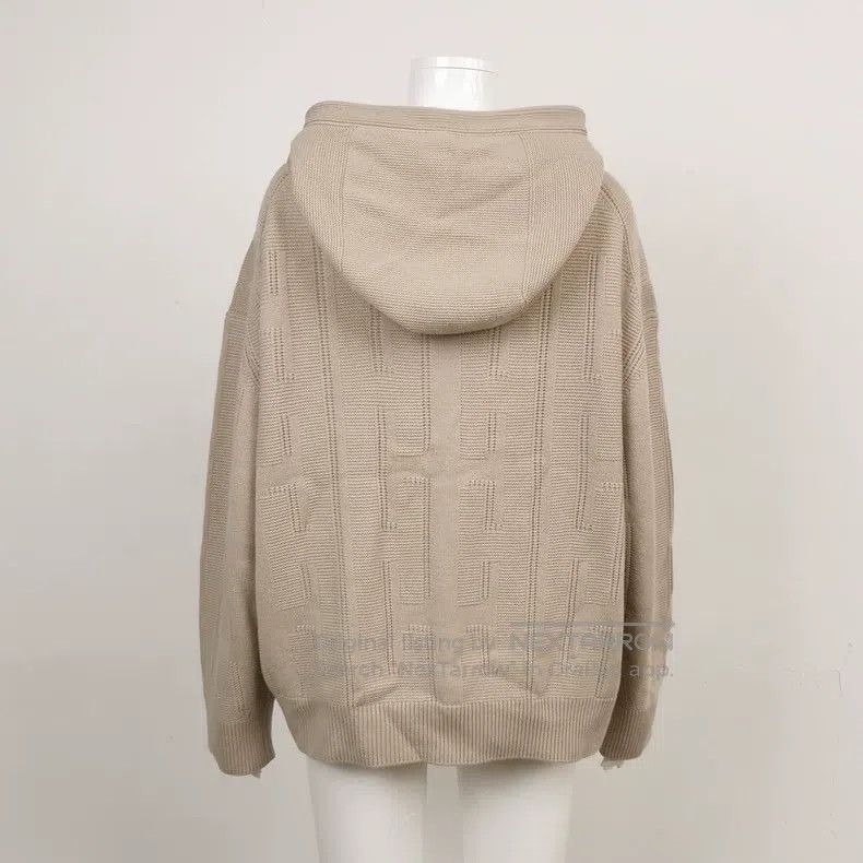 Hermes Hermes Wool Solid Color Hooded Sweater Size XS / US 0-2 / IT 36-38 - 2 Thumbnail