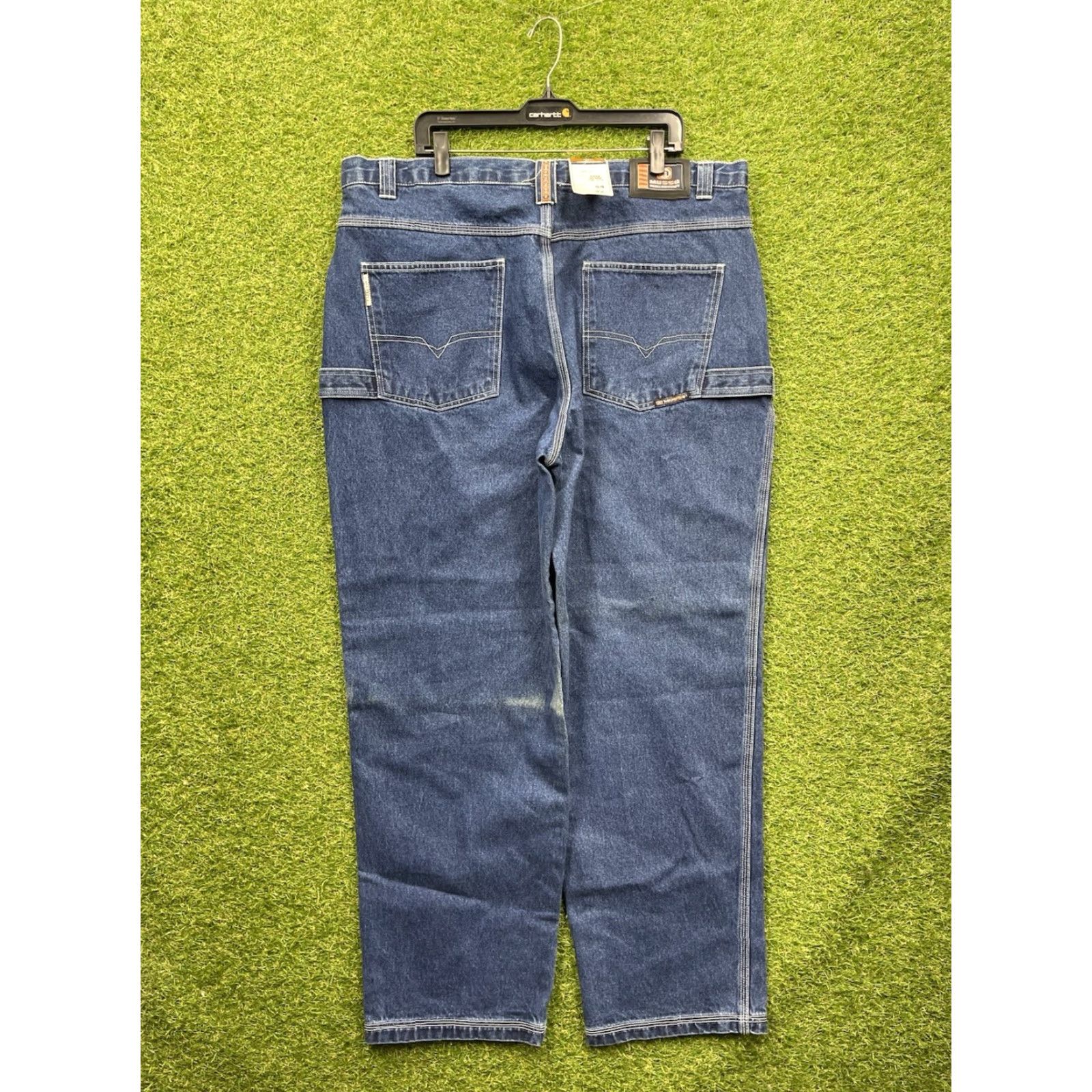Vintage VINTAGE Musso Jeans Men 44x32 Baggy Wide-Leg Denim 5-Pocket Grunge NWT Retro Workwear Blue Cotton Musso Mens Jeans 90s Style Size US 44 / EU 60 - 2 Thumbnail