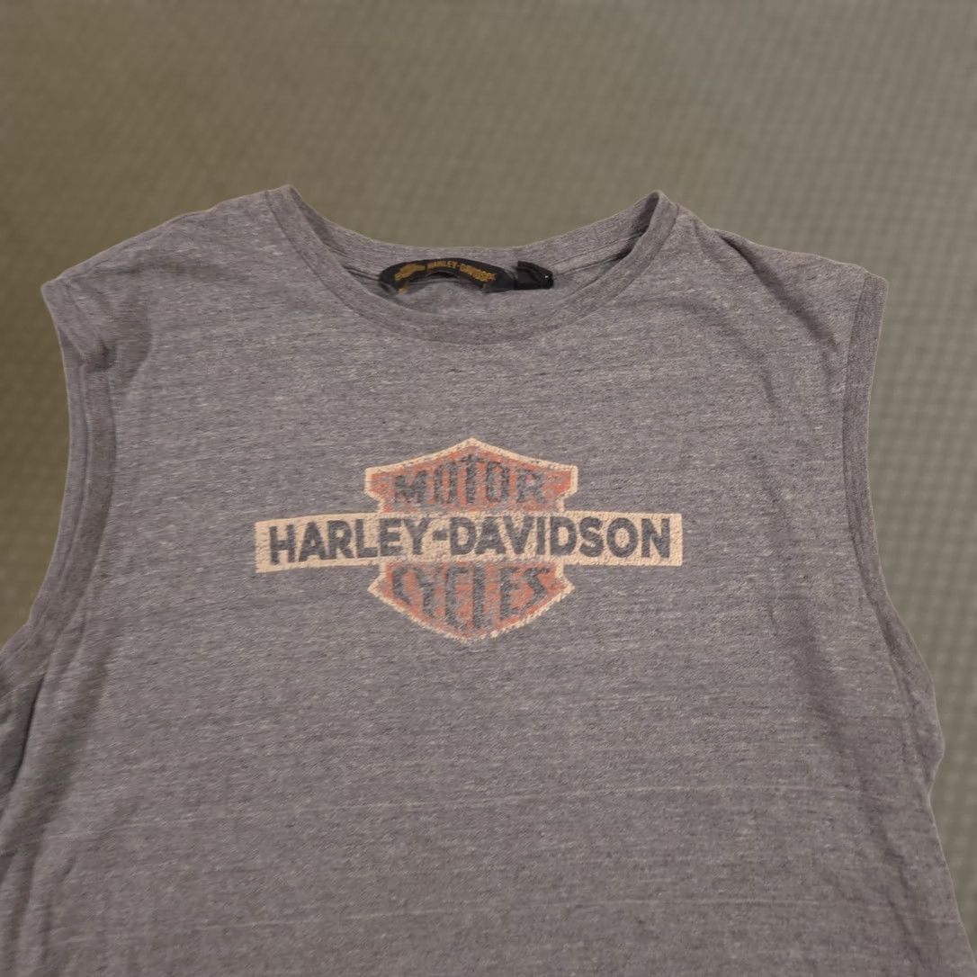 Harley Davidson Harley-Davidson Shirt Womens XL Gray Sleeveless Bar Shield Logo Graphic Biker Size XL / US 12-14 / IT 48-50 - 1 Thumbnail