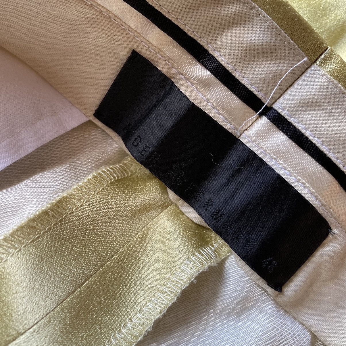 Haider Ackermann Haider Ackermann Shiny Yellow Cropped Pants Size US 34 / EU 50 - 5 Thumbnail