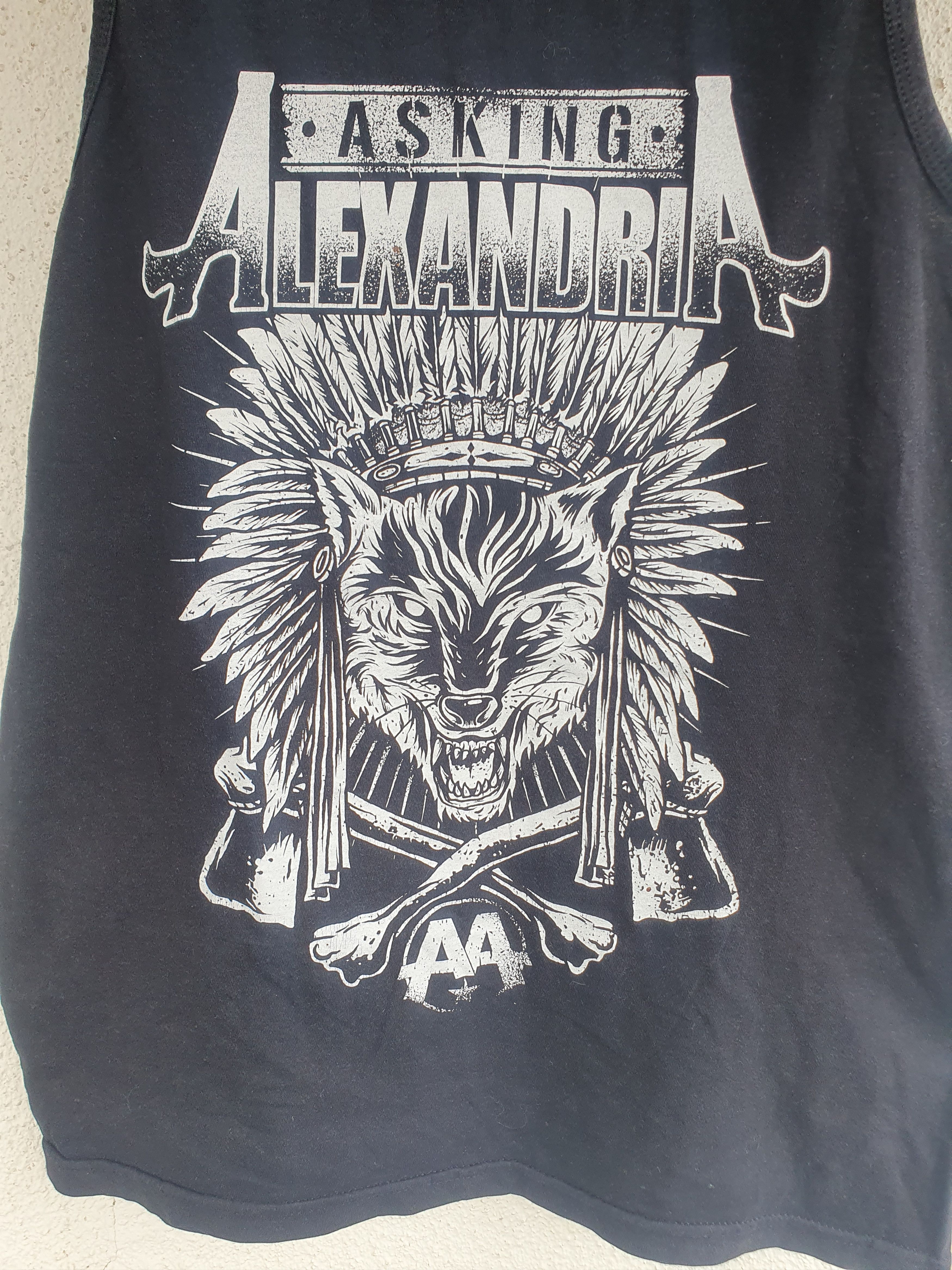 Band Tees Asking Alexandria Tank Top Band Rock Metal sz M Size US M / EU 48-50 / 2 - 2 Thumbnail