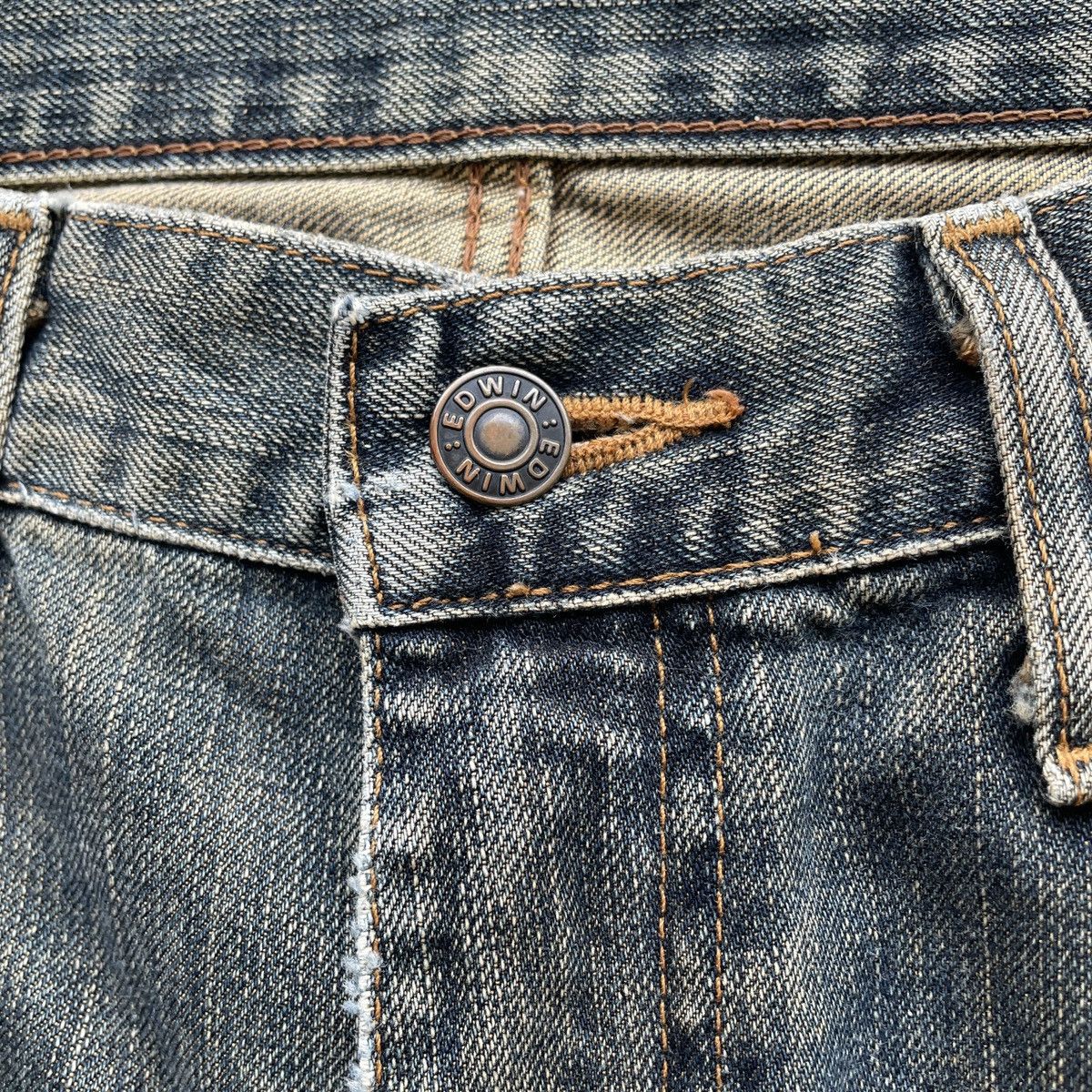 Japanese Brand W33x28.5💥 Vintage Edwin 503 Jeans Faded Denim Pants Size US 33 - 7 Thumbnail