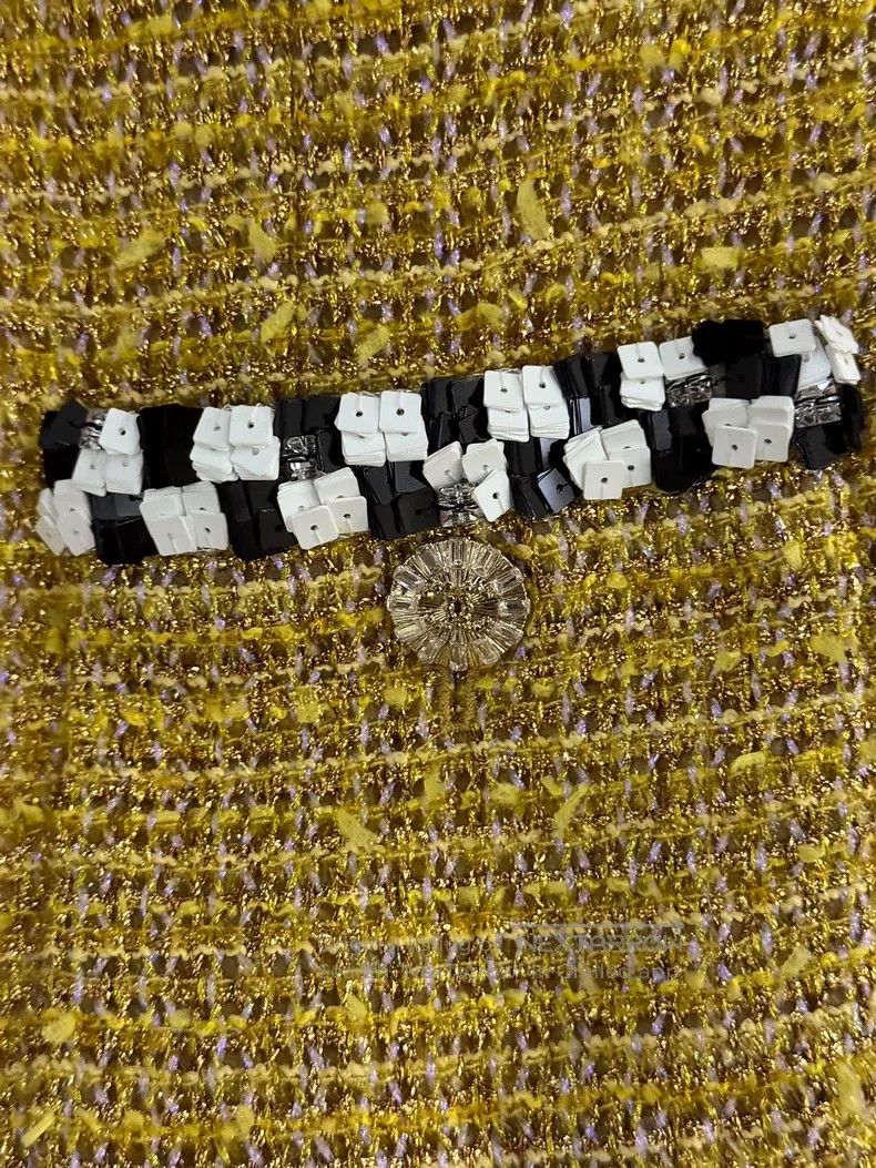Chanel Chanel Golden tweed short coat Size XXS / US 00 / IT 34 - 2 Thumbnail