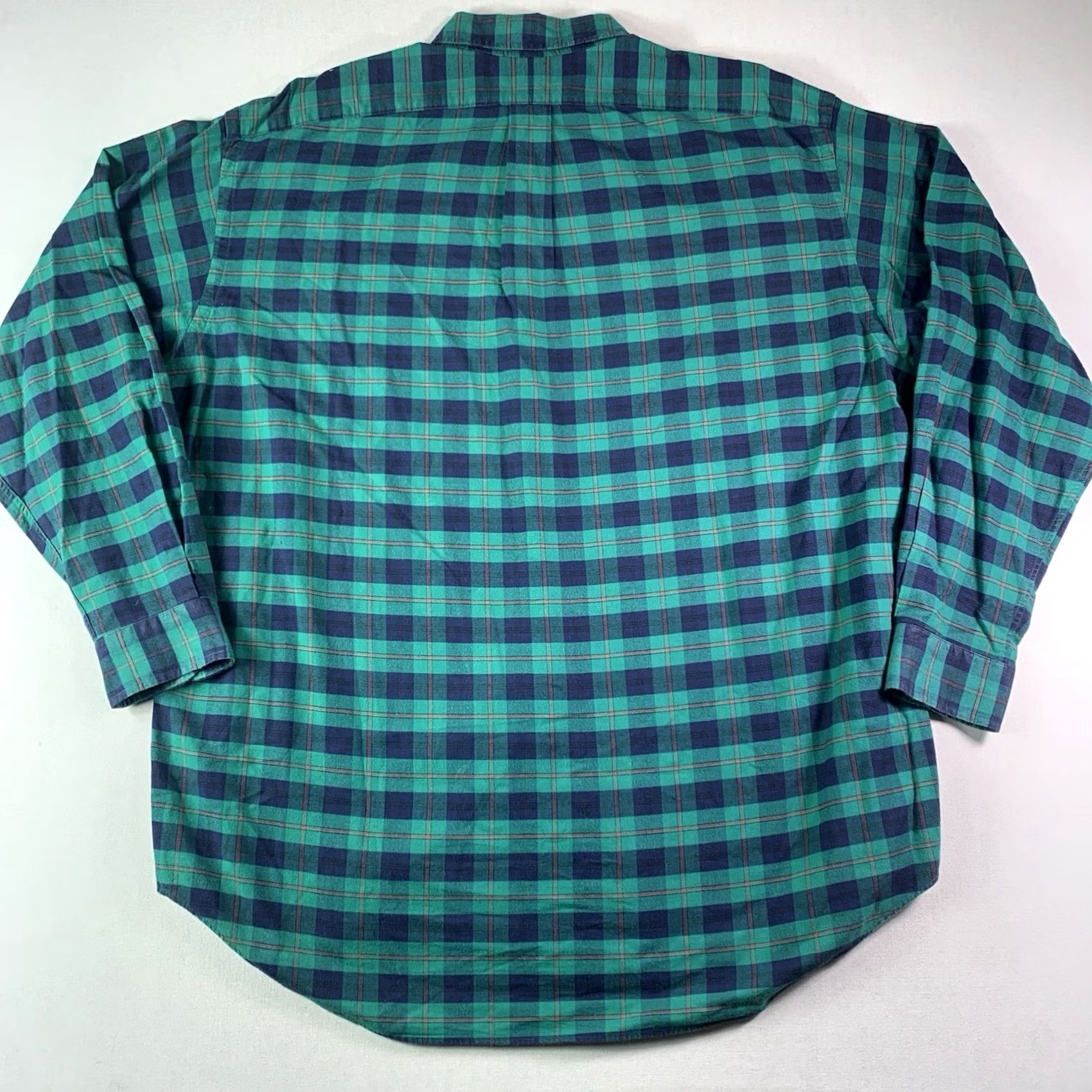 Ralph Lauren VINTAGE Lauren Ralph Lauren Oxford Shirt Mens XL Crown Crest Embroidered Green Mens XL Oxford Shirt Size US XL / EU 56 / 4 - 3 Thumbnail