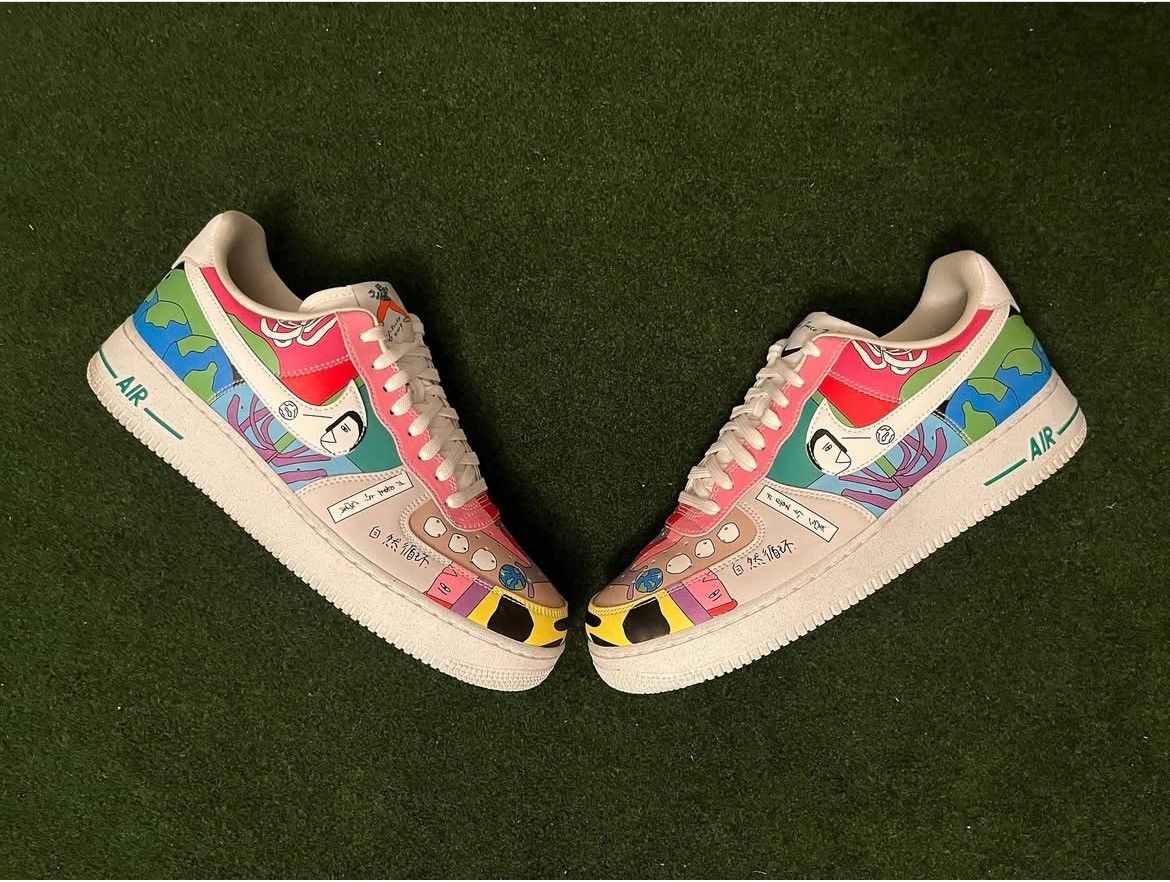 Nike Nike Ruohan Wang x Air Force 1 Low CZ3990-900 Sz 10.5 Size US 10.5 / EU 43-44 - 2 Thumbnail