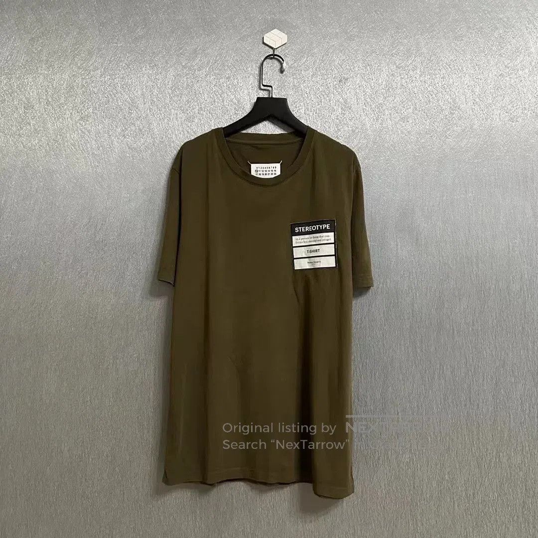 Maison Margiela Maison Margiela Green Short Sleeve T-Shirt. Size US L / EU 52-54 / 3 - 1 Thumbnail