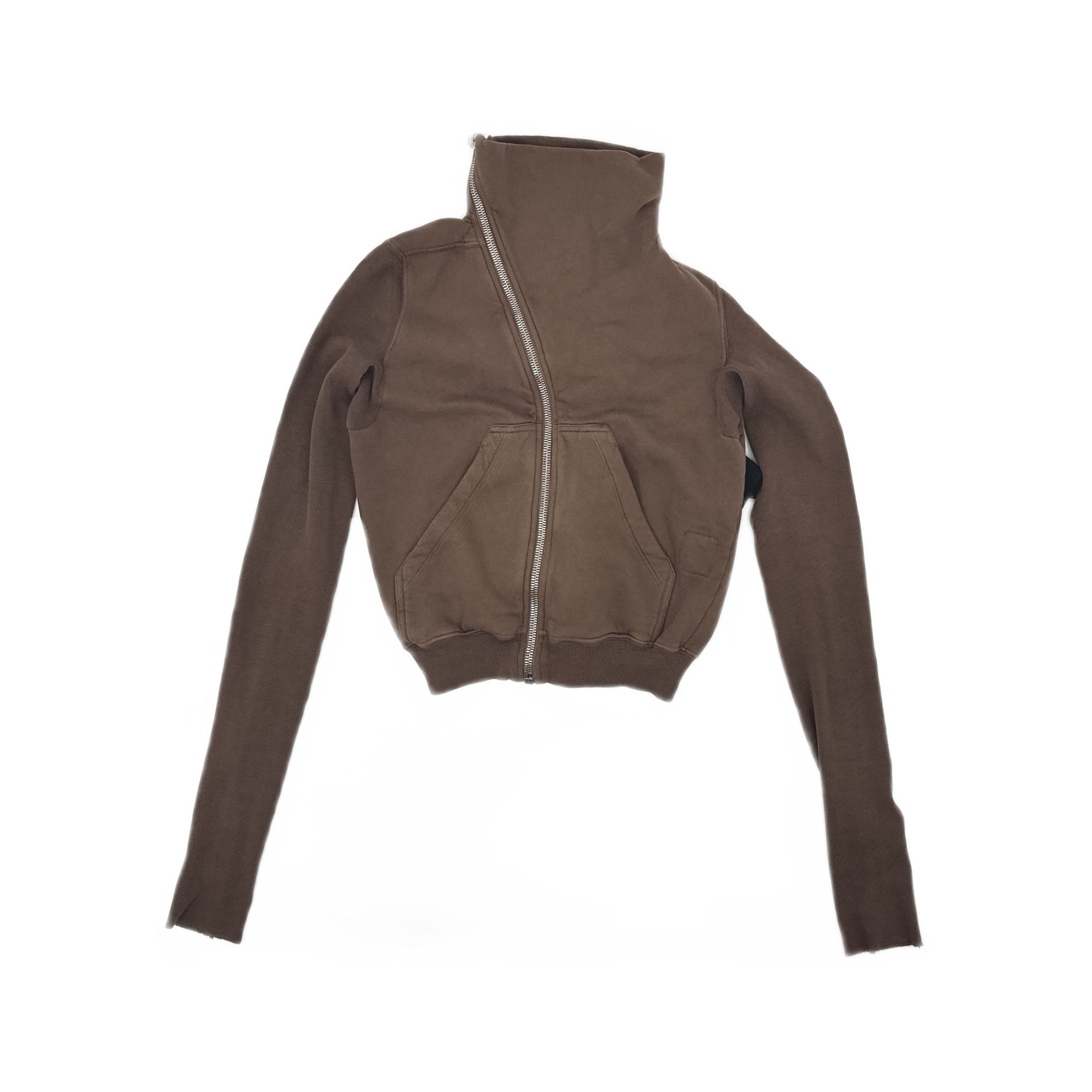 Rick Owens Drkshdw Rick Owens DRKSHDW Terra Asymmetric Zip Sweatshirt S Size S / US 4 / IT 40 - 1 Thumbnail